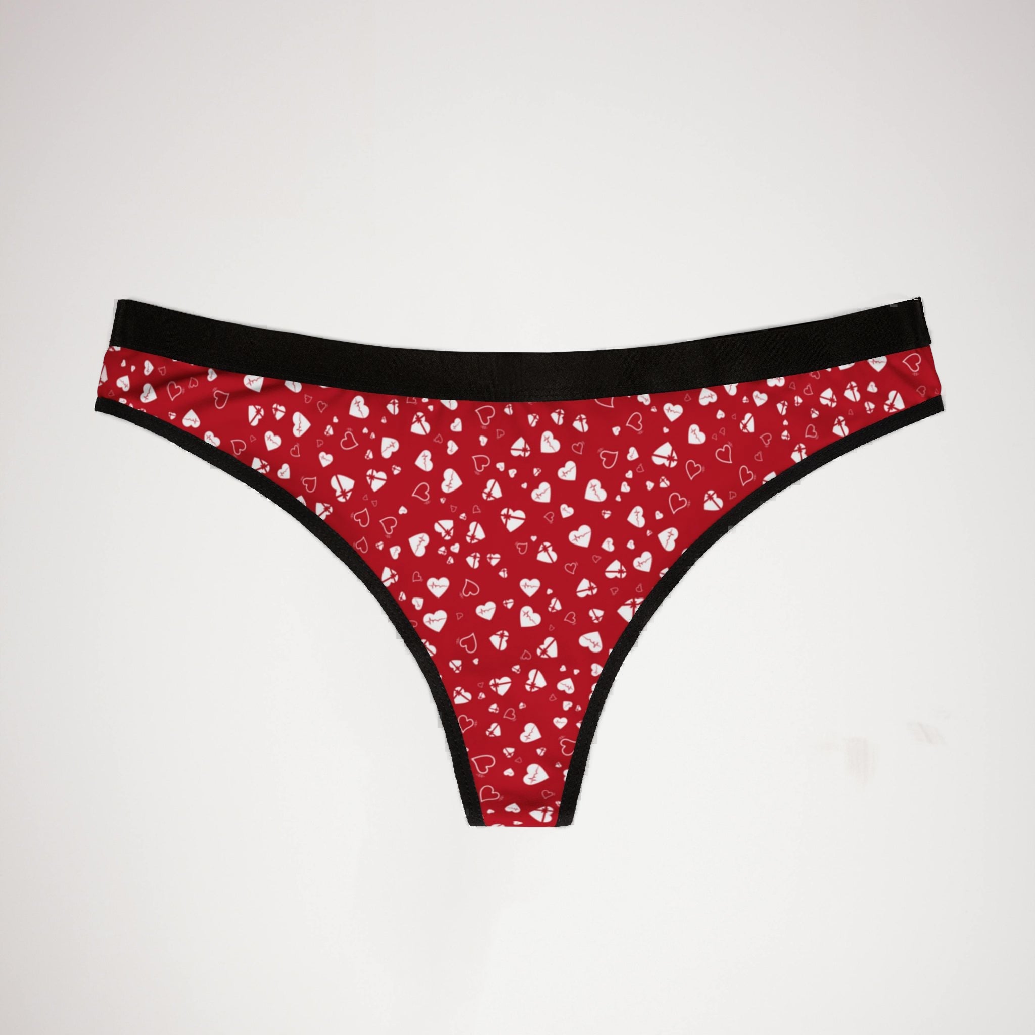Women's thongs happy valentine's day