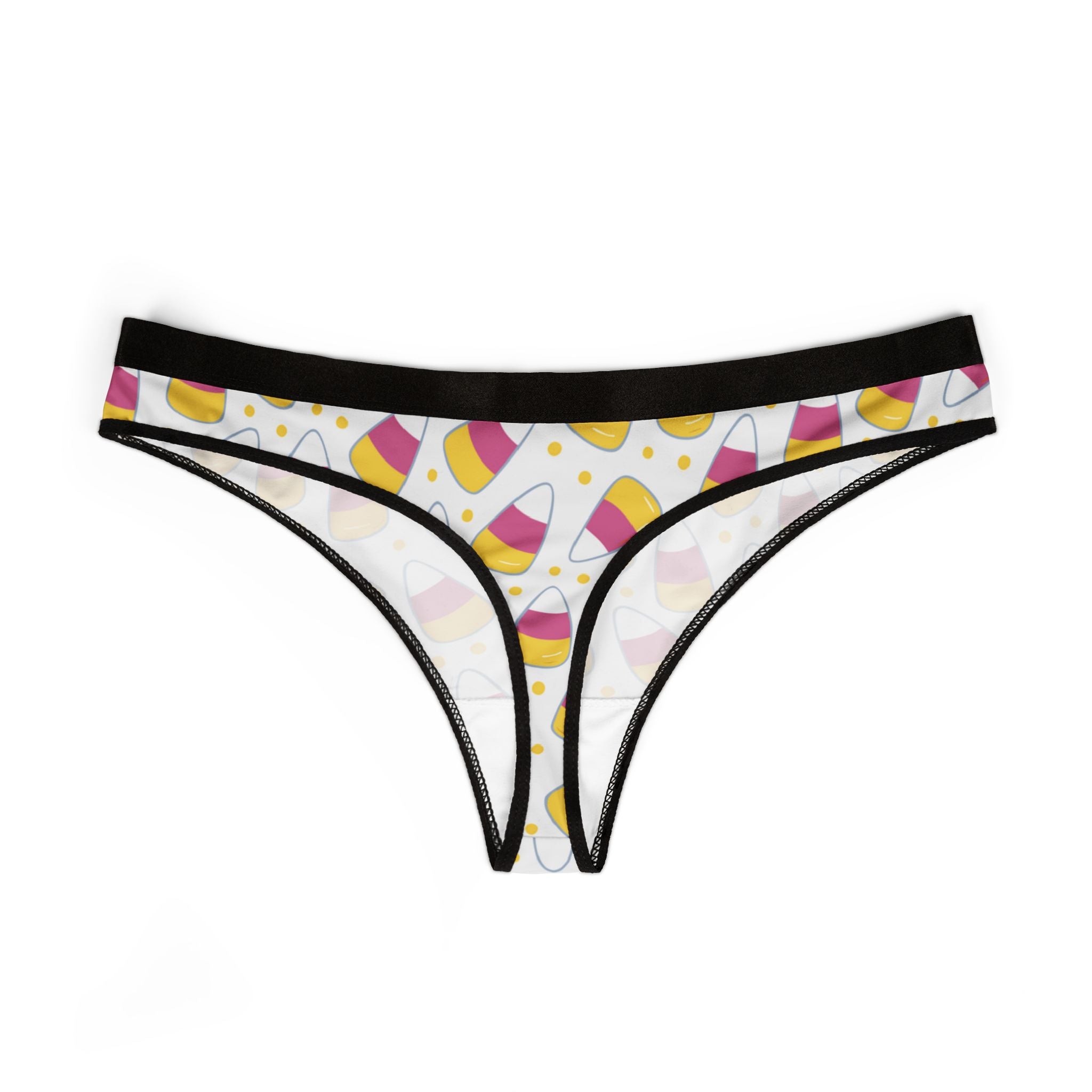 Women's thongs pink halloween