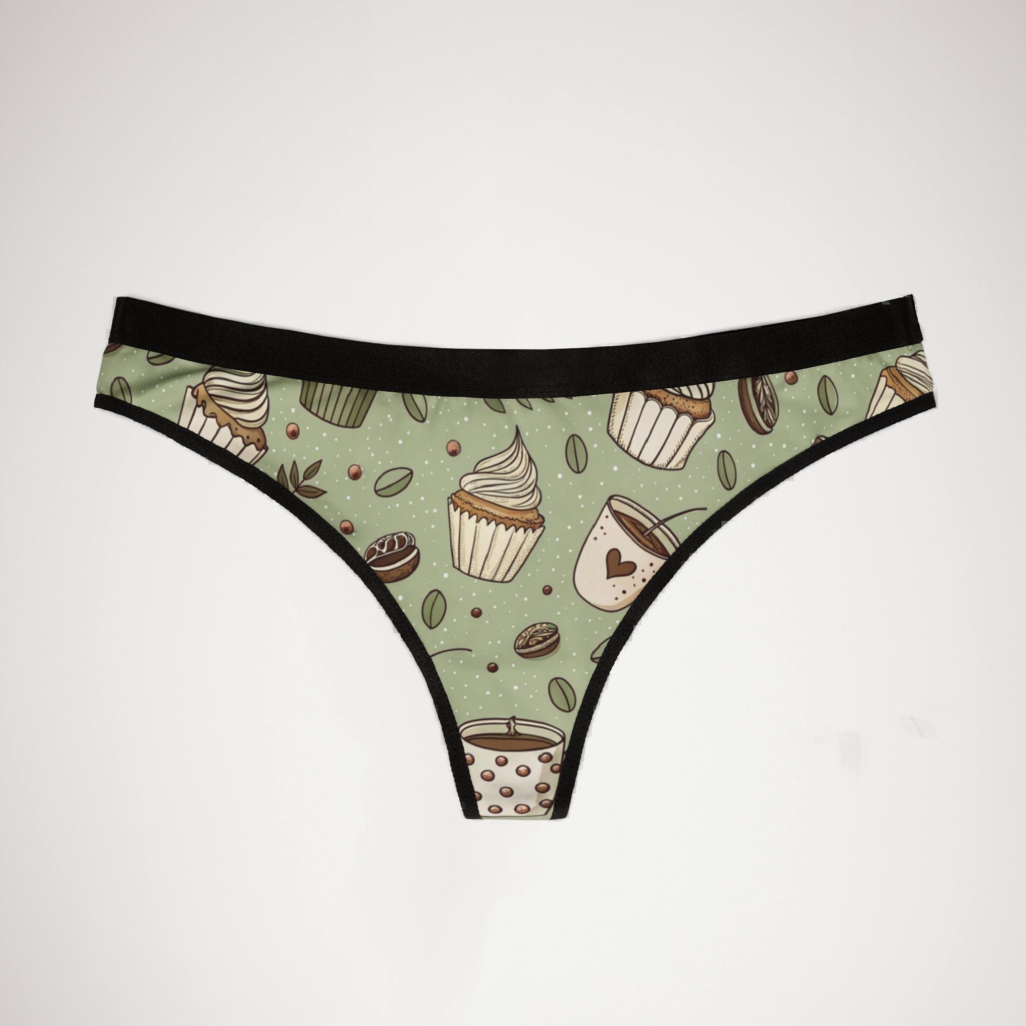 Women's thongs coffee one