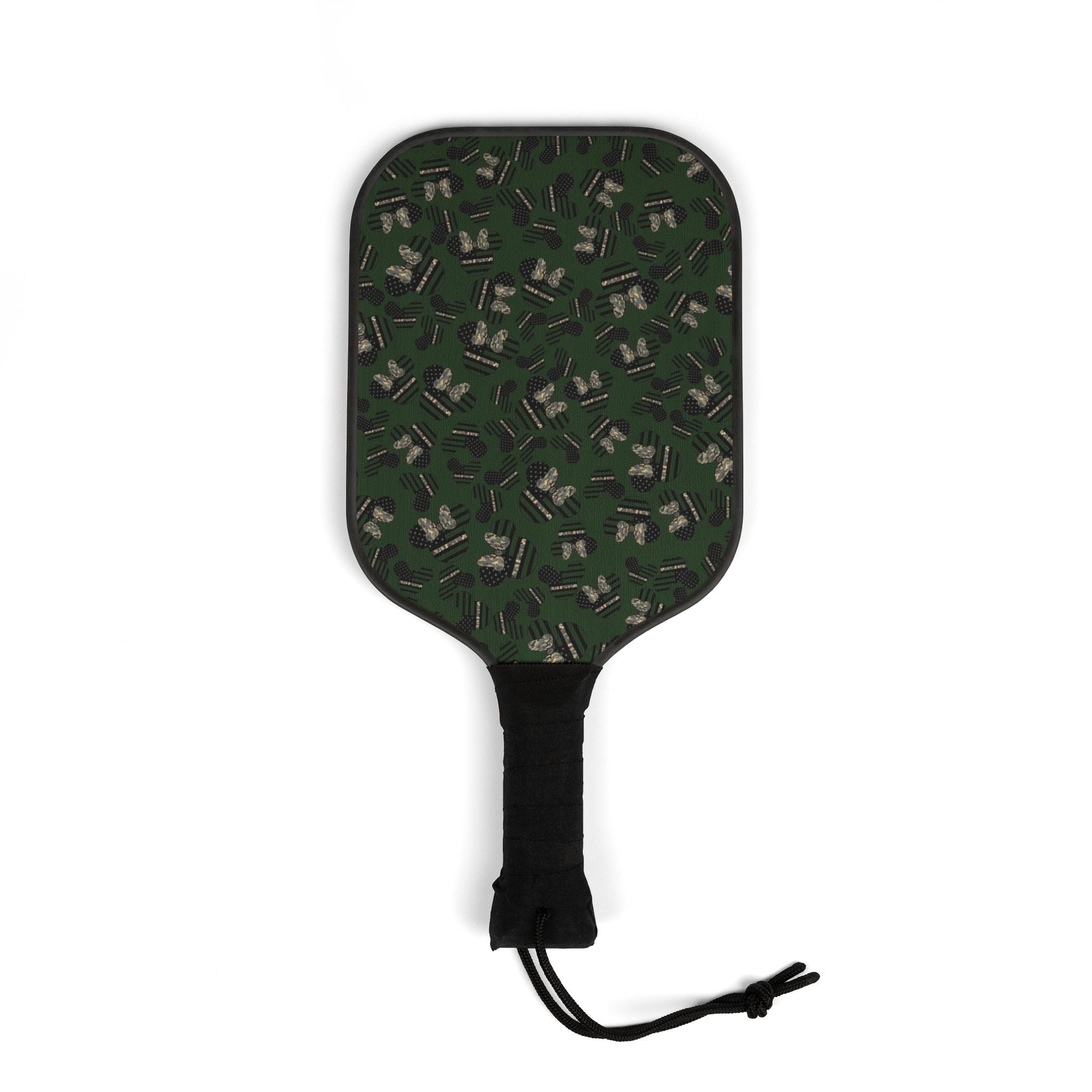 Pickleball kit (2 paddles + 2 balls + transparent bag) veterans day mickey minnie green