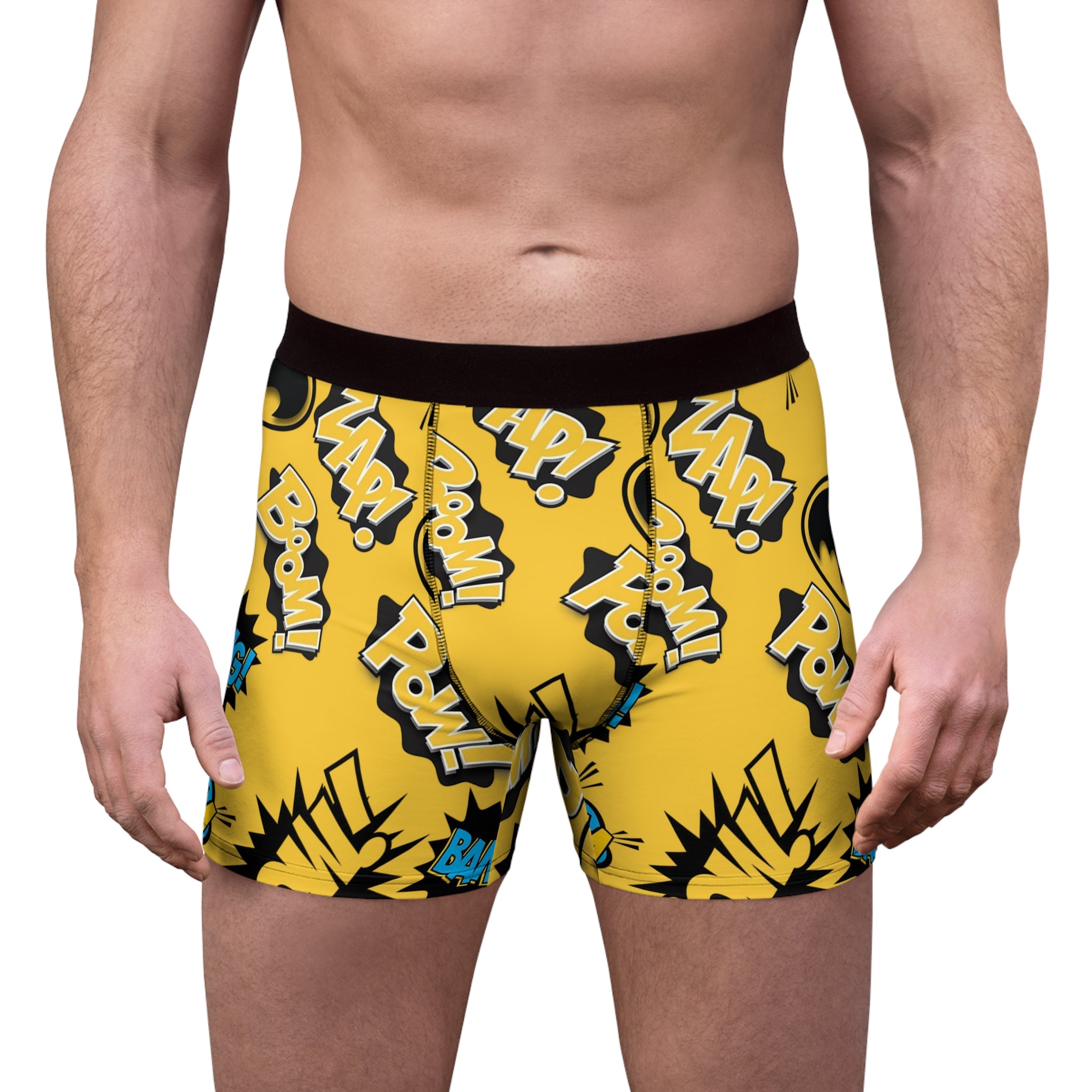 Men's boxer briefs batman sounds yellow