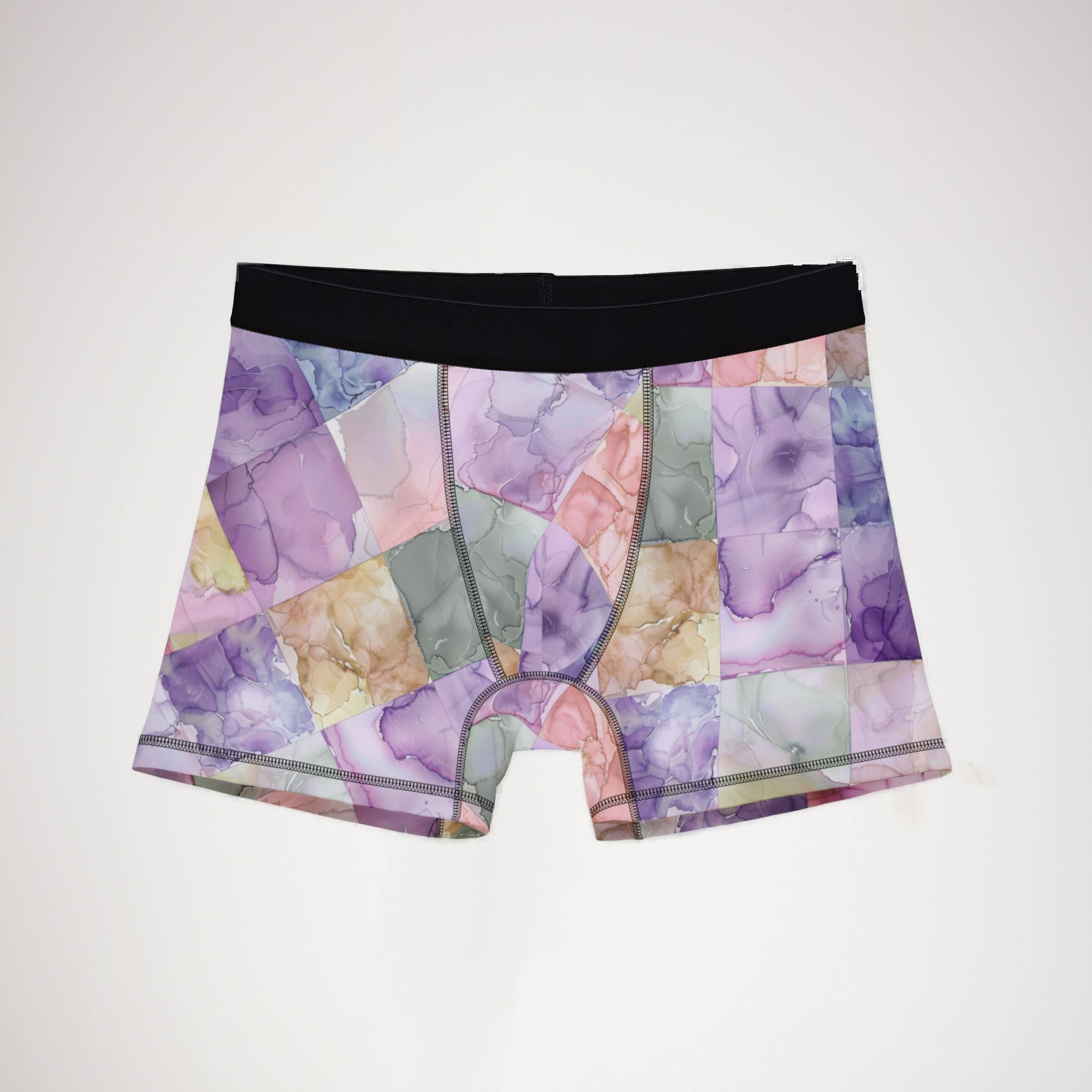 Men's boxers pastel alcohol ink