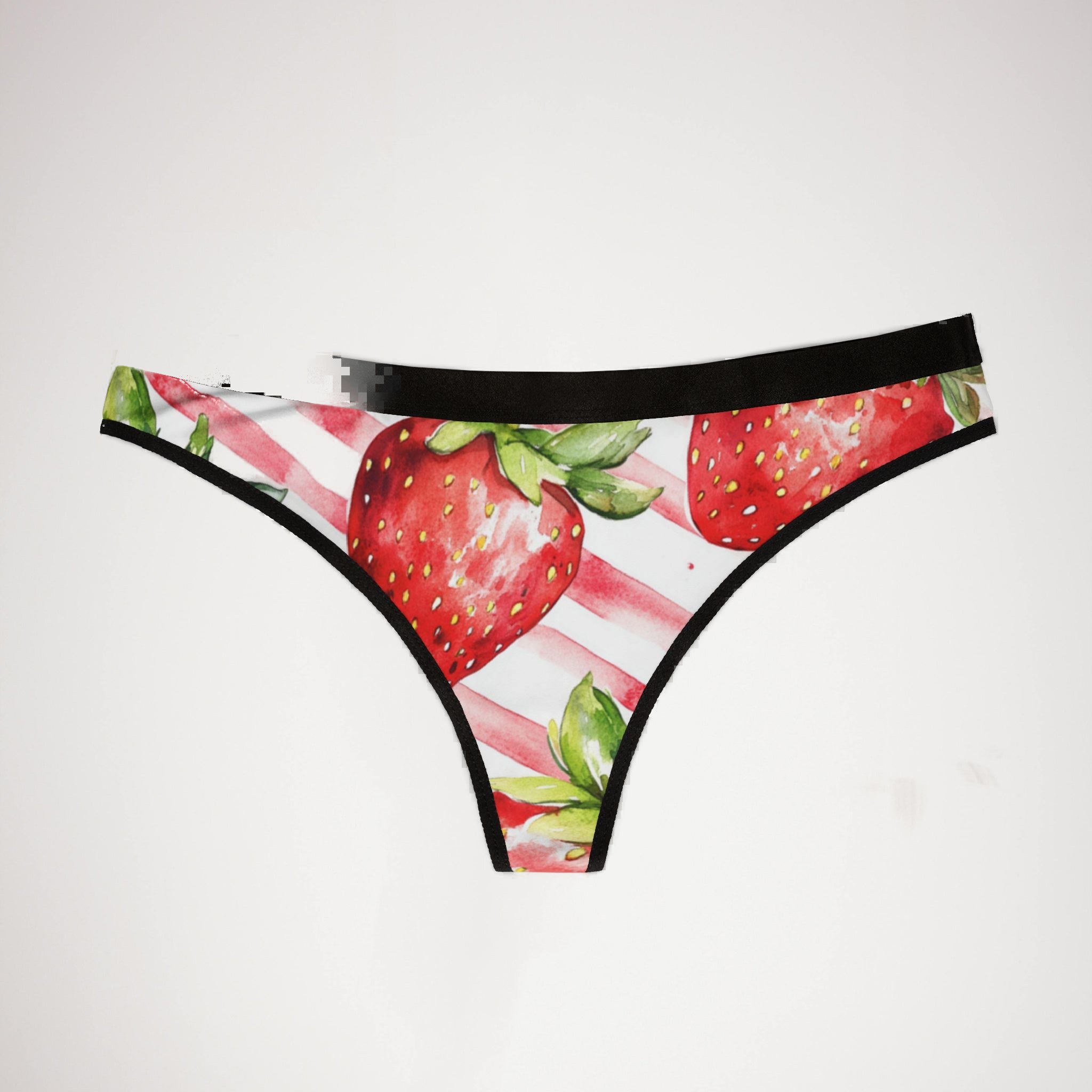 Women's thongs fruit with striped