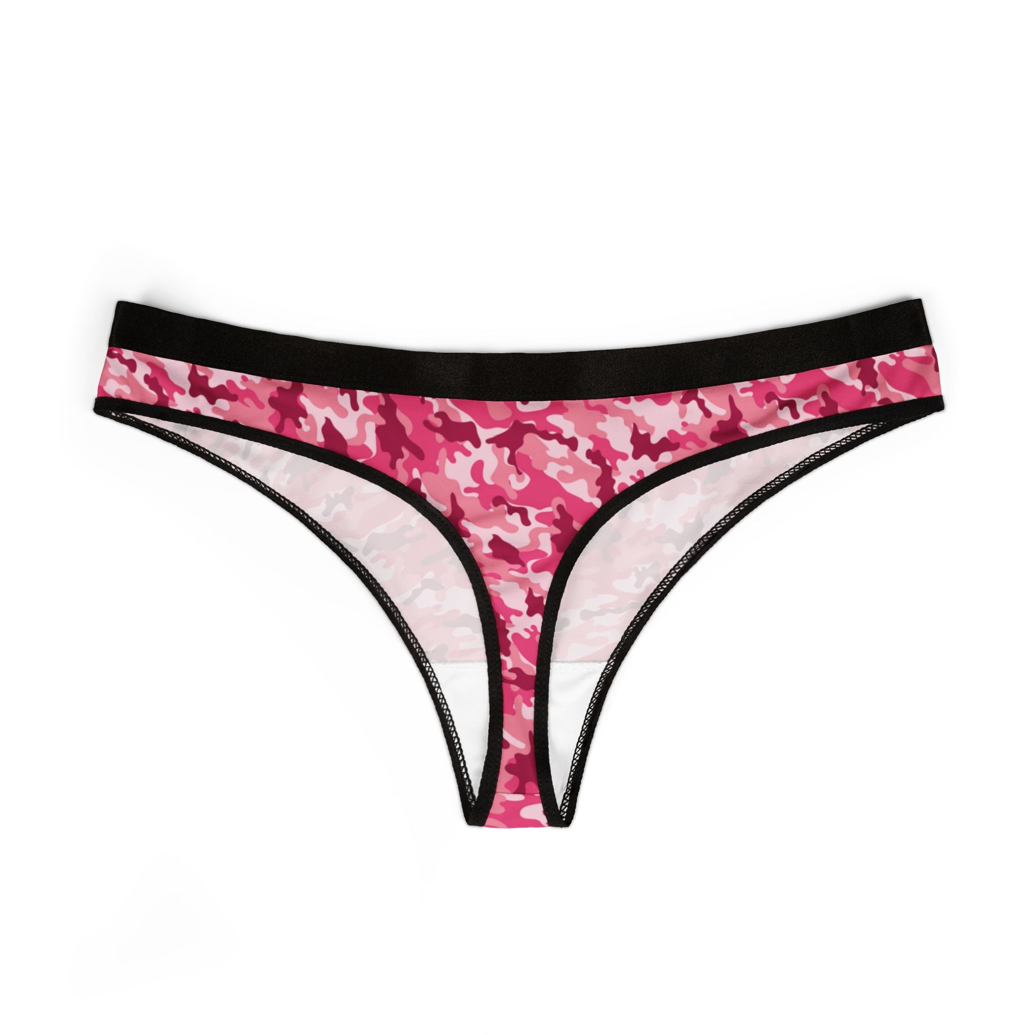 Women's thongs colorful camouflage