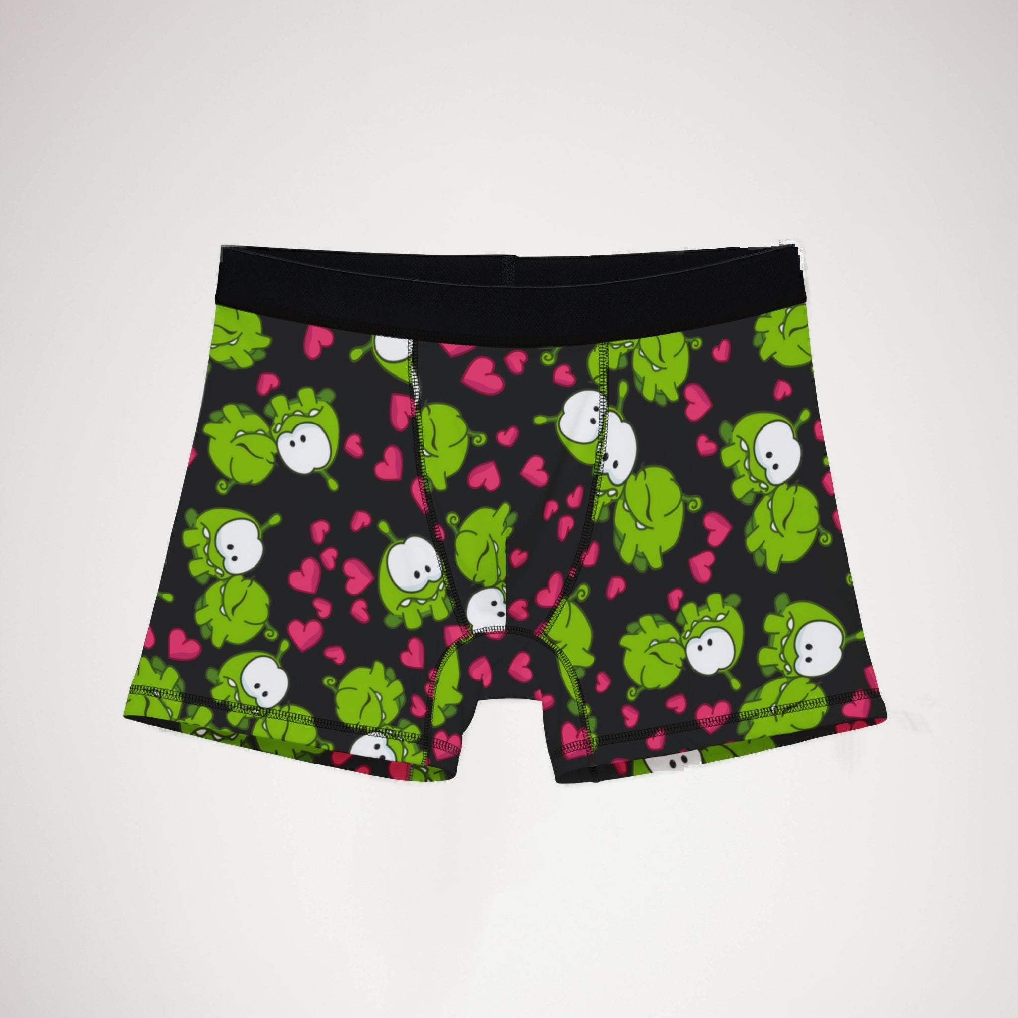 Men's boxers om nom kiss valentine black