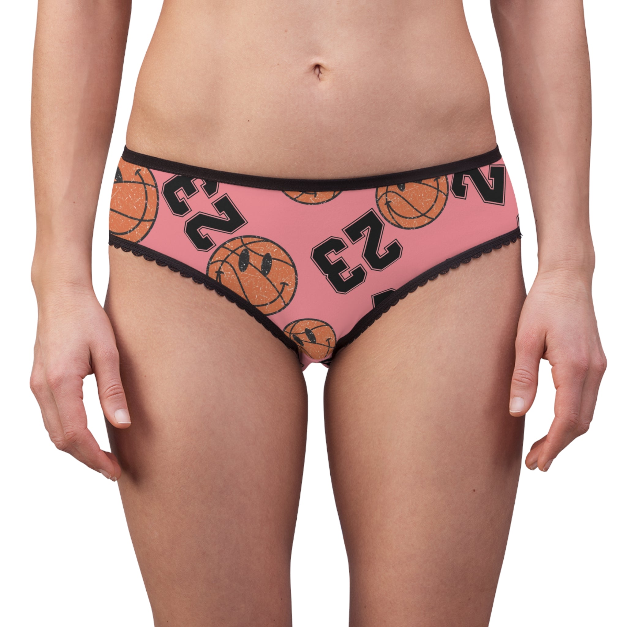 Women's briefs number   basketball pink