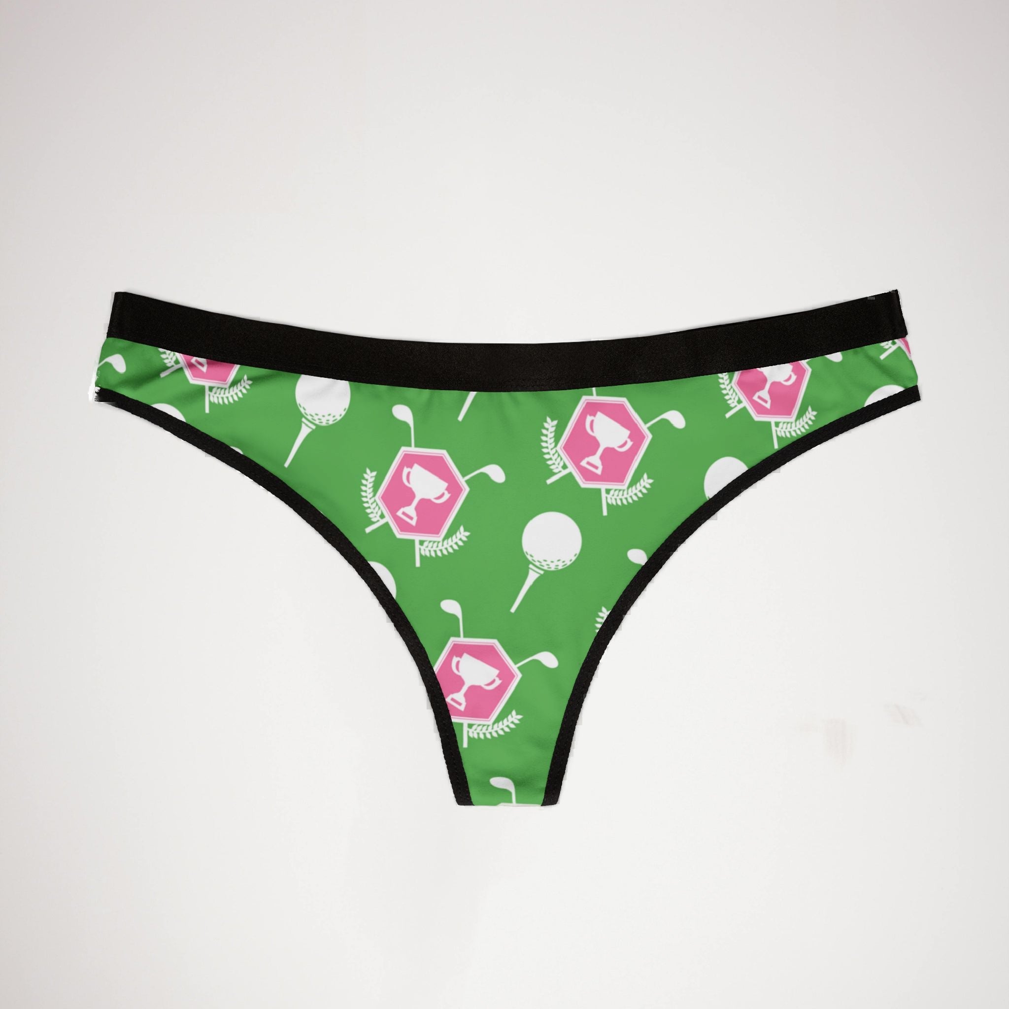 Women's thongs pink golf