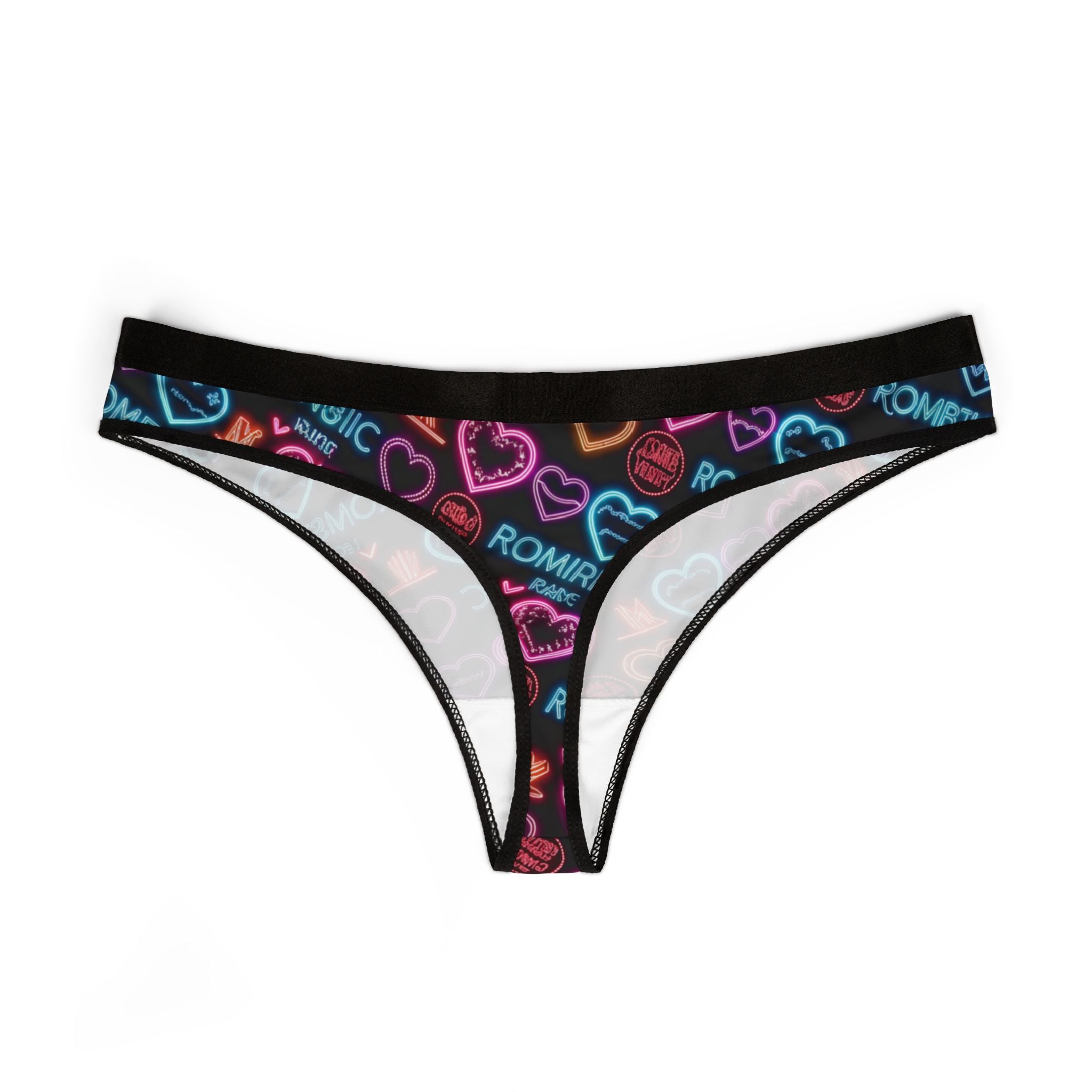 Women's thongs valentine digital