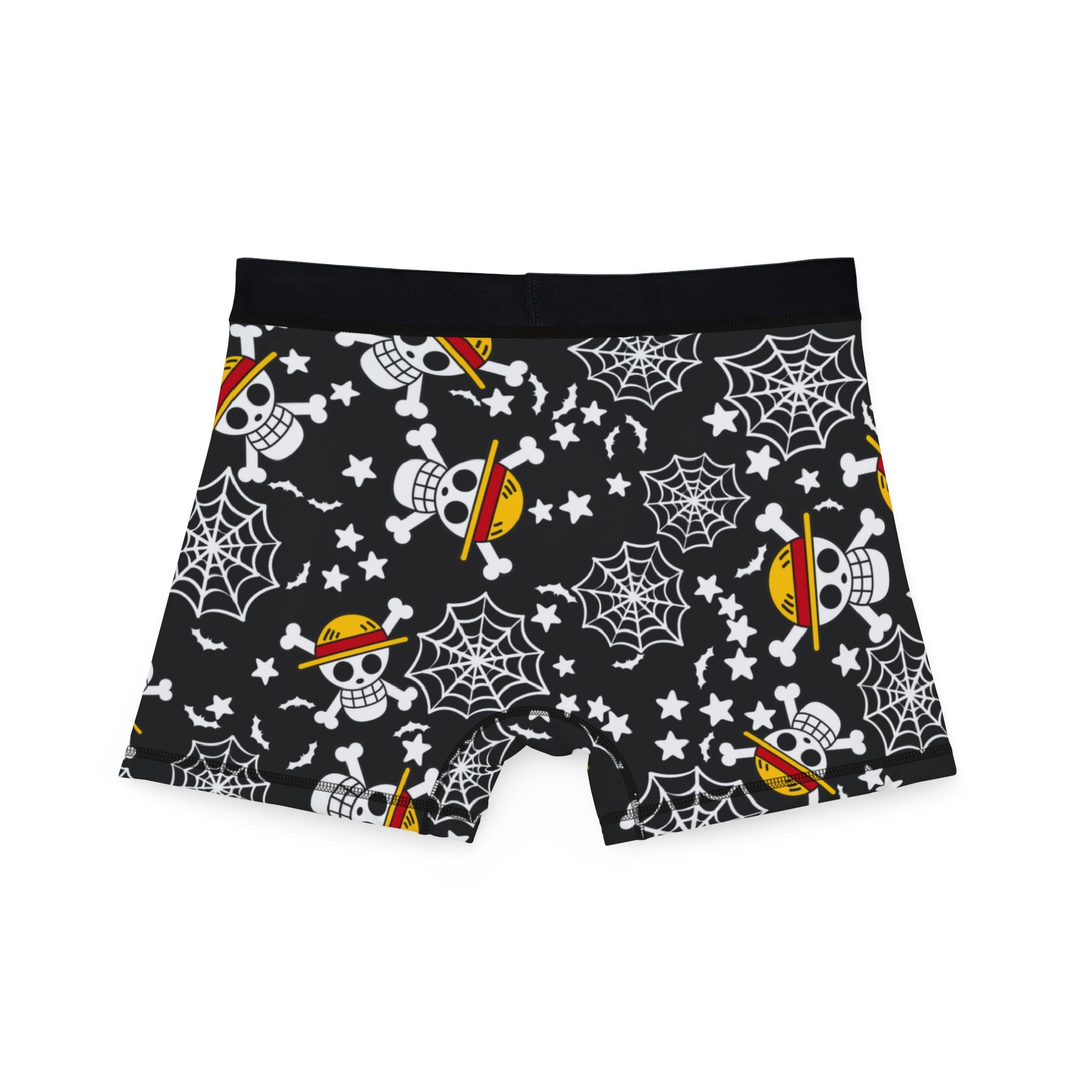 Men's boxers skull anime bats pumpkin halloween black