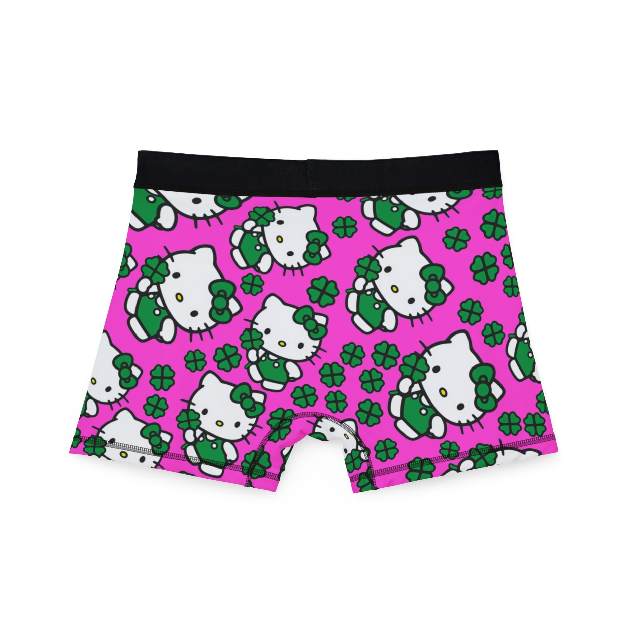 Men's boxers kitty saint patrick lucky pink