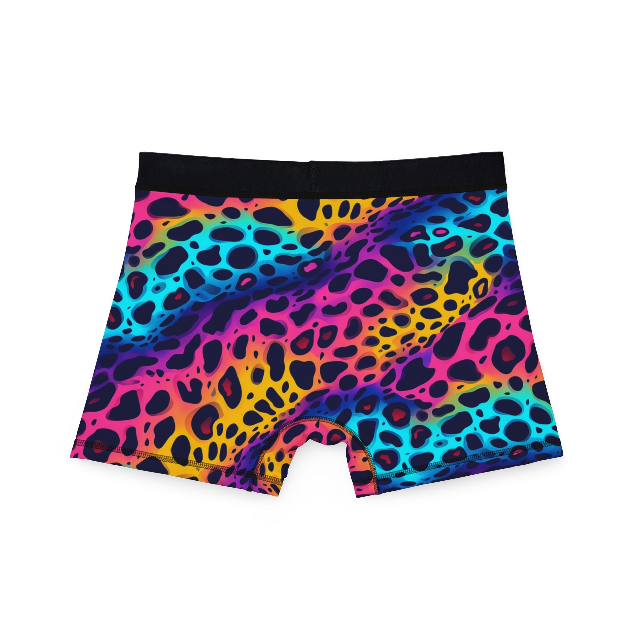 Men's boxers rainbow leopard
