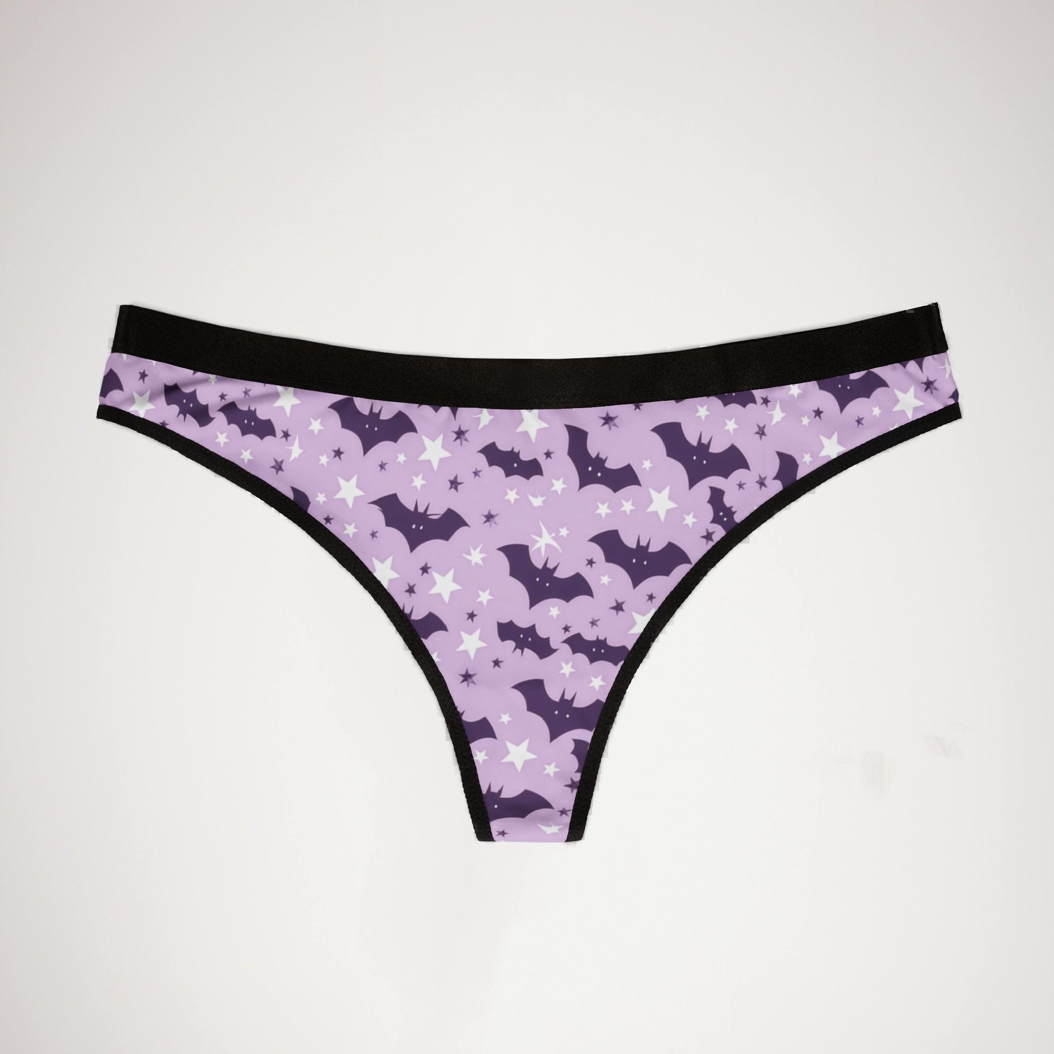 Women's thongs halloween bat