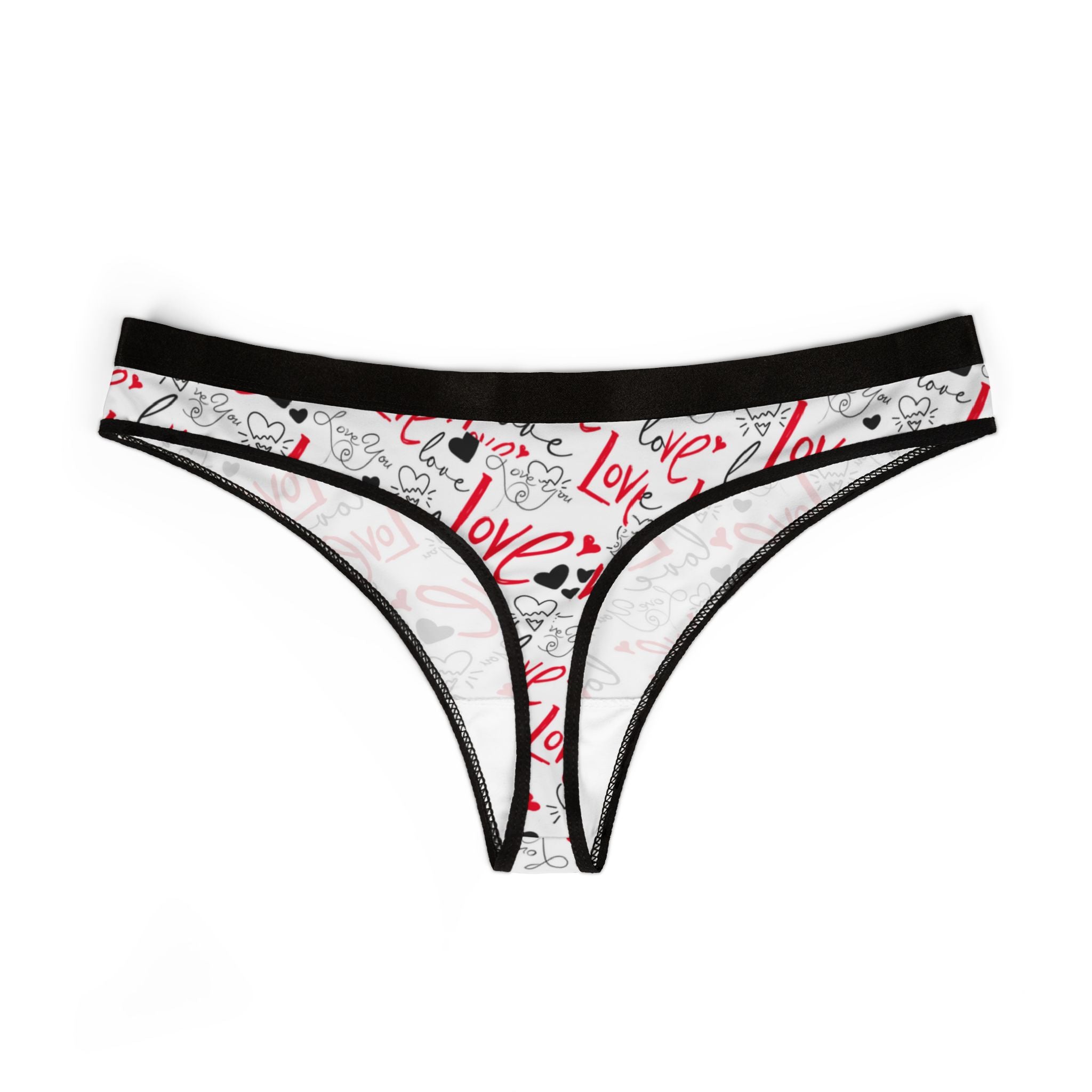 Women's thongs about valentines