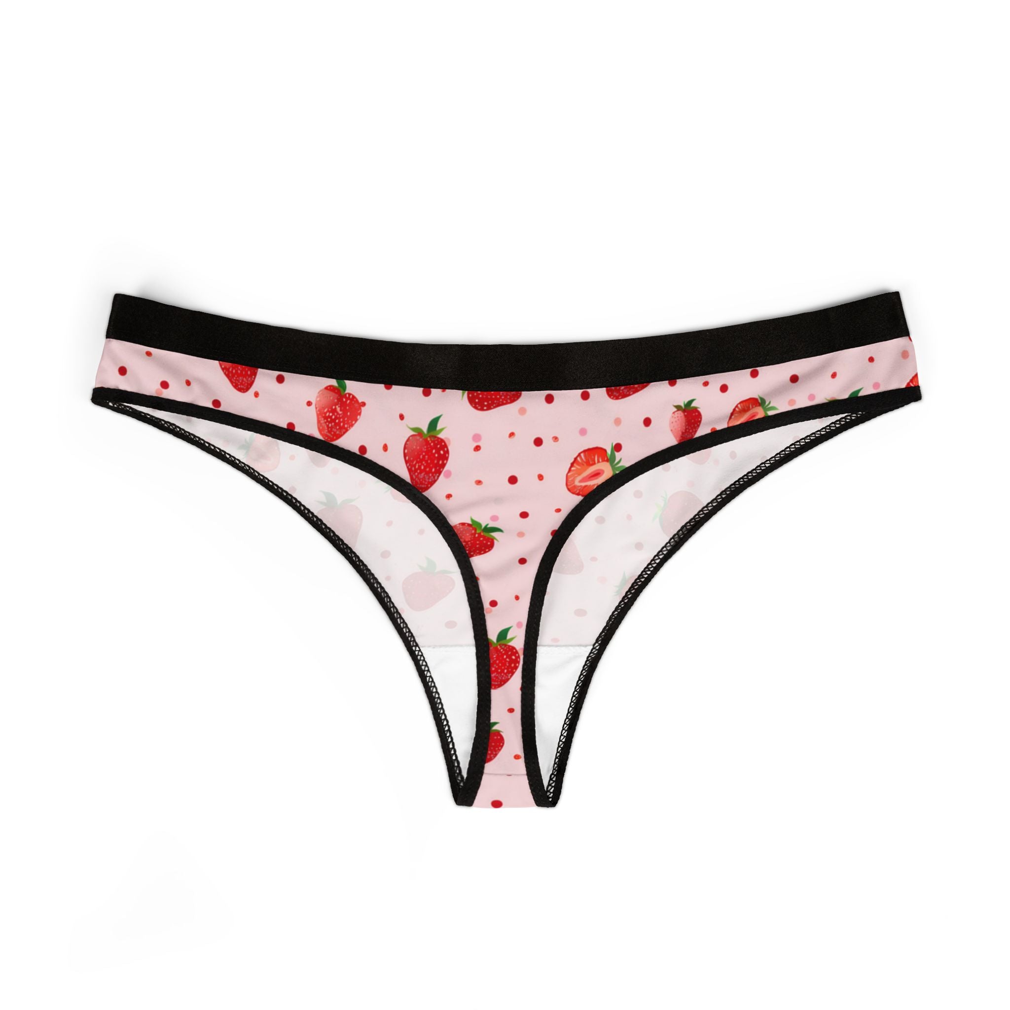 Women's thongs strawberry fruit