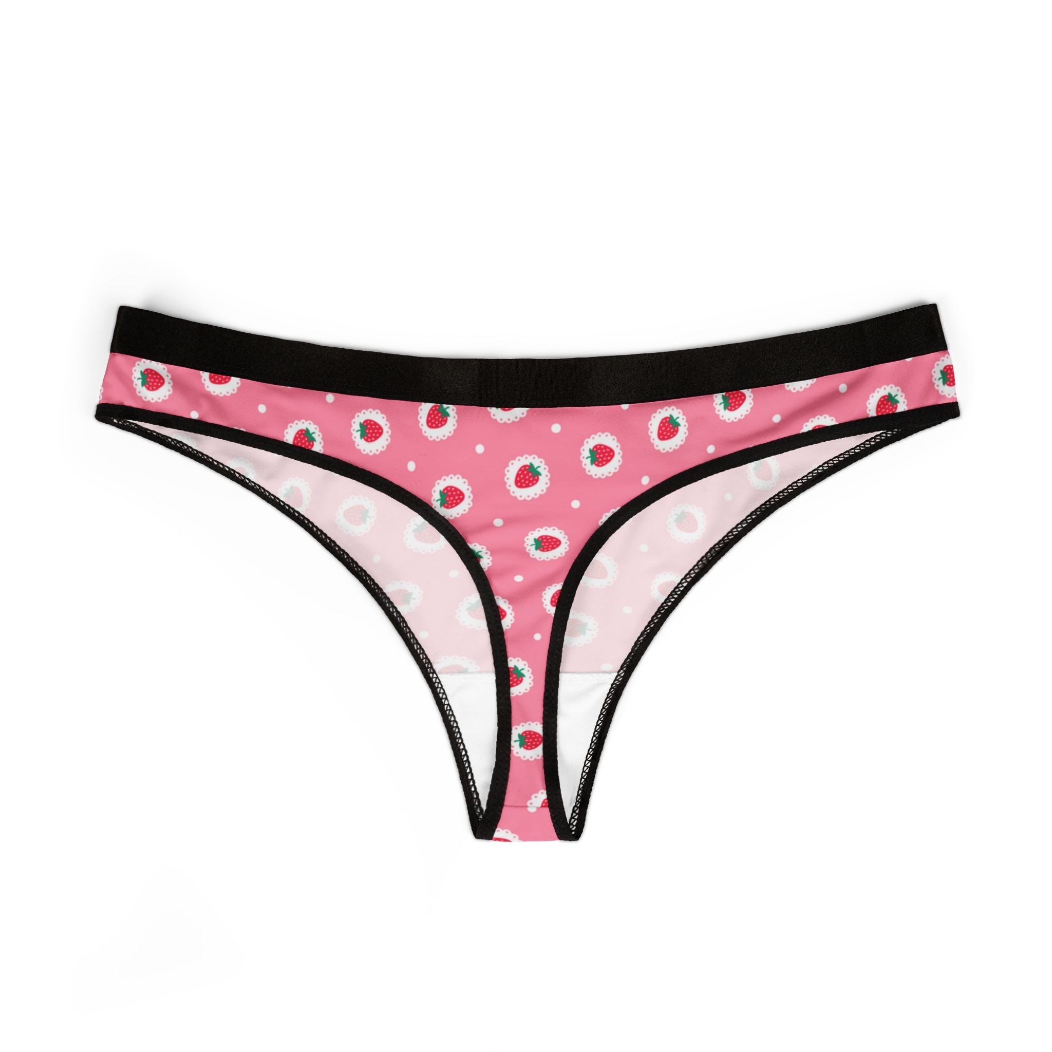 Women's thongs strawberry hot daisy