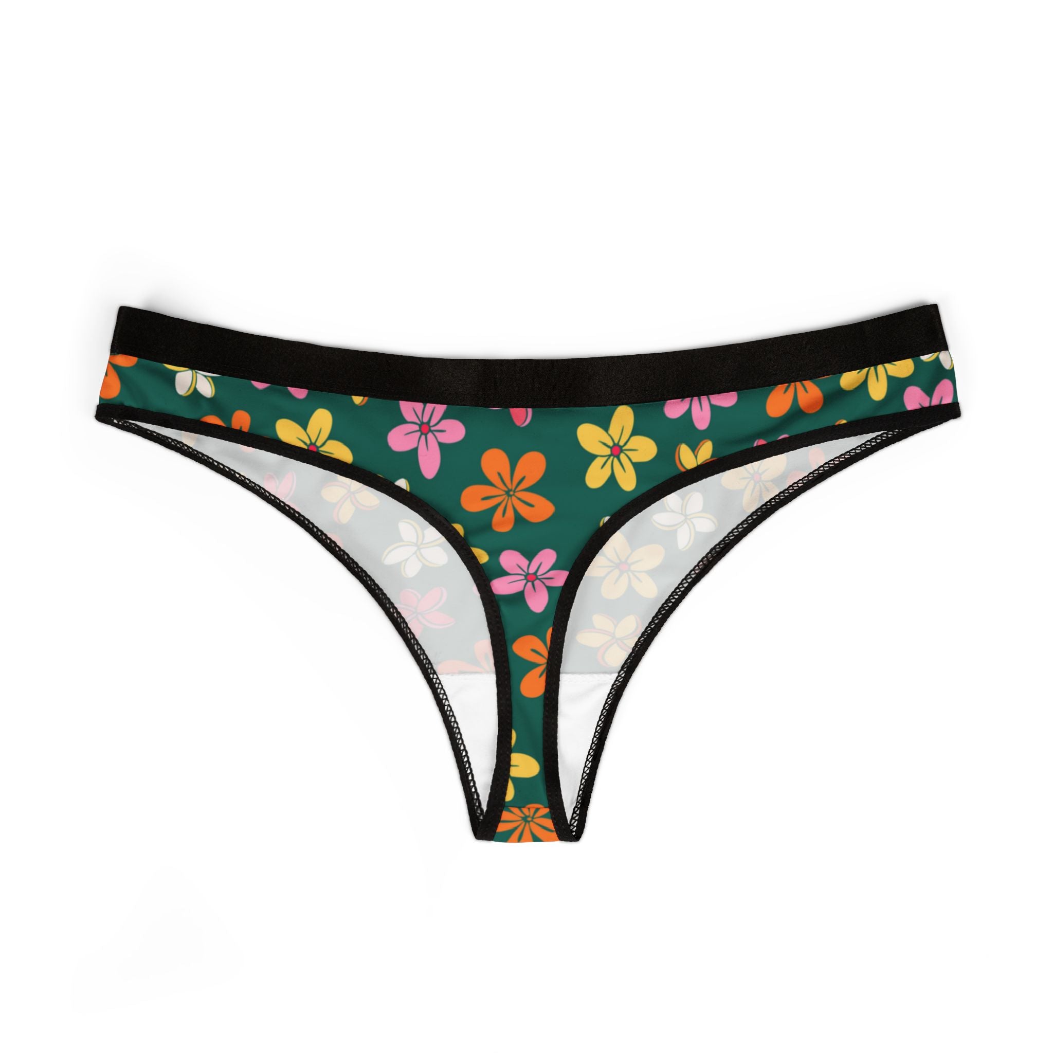Women's thongs tropical island garden
