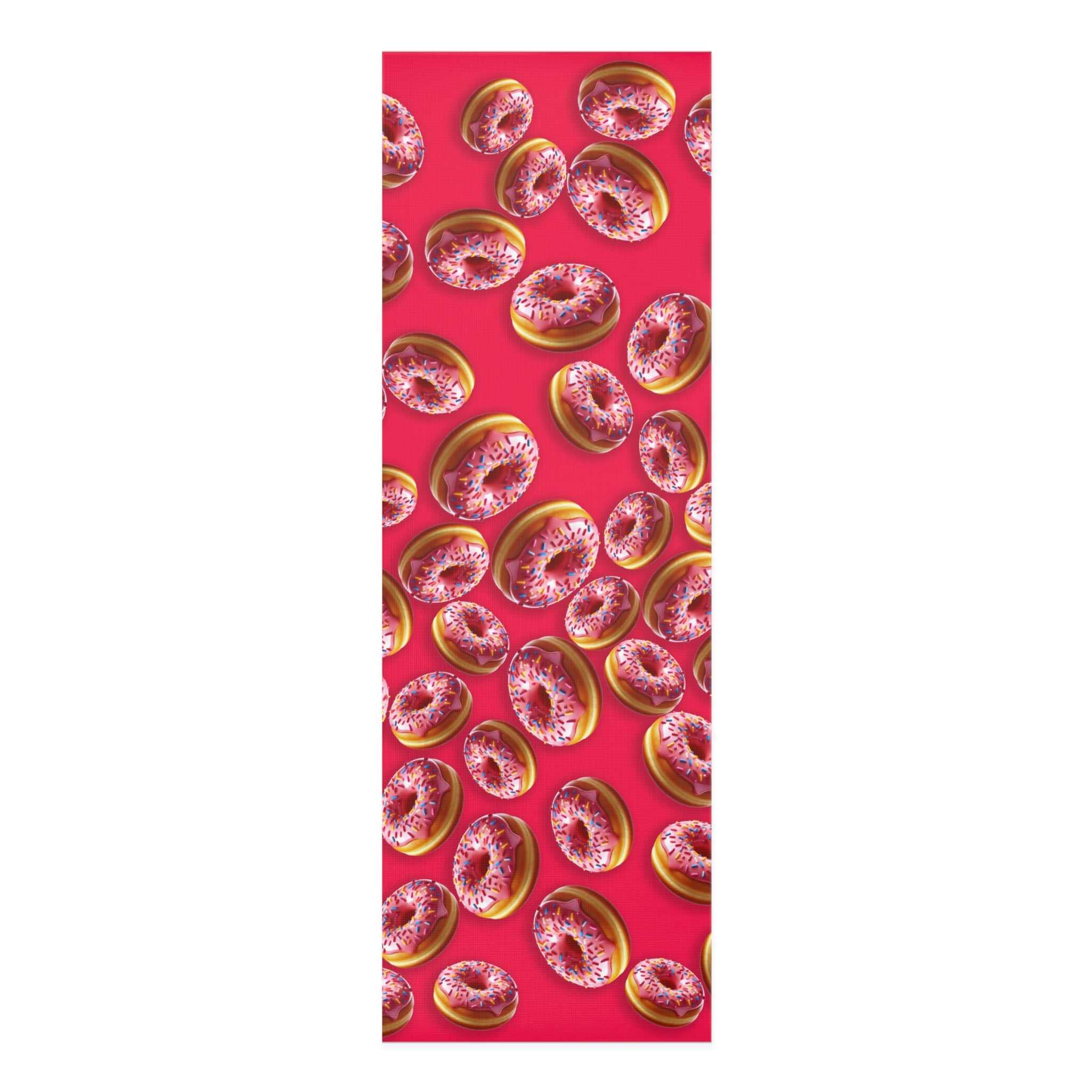 Foam yoga mat donut red