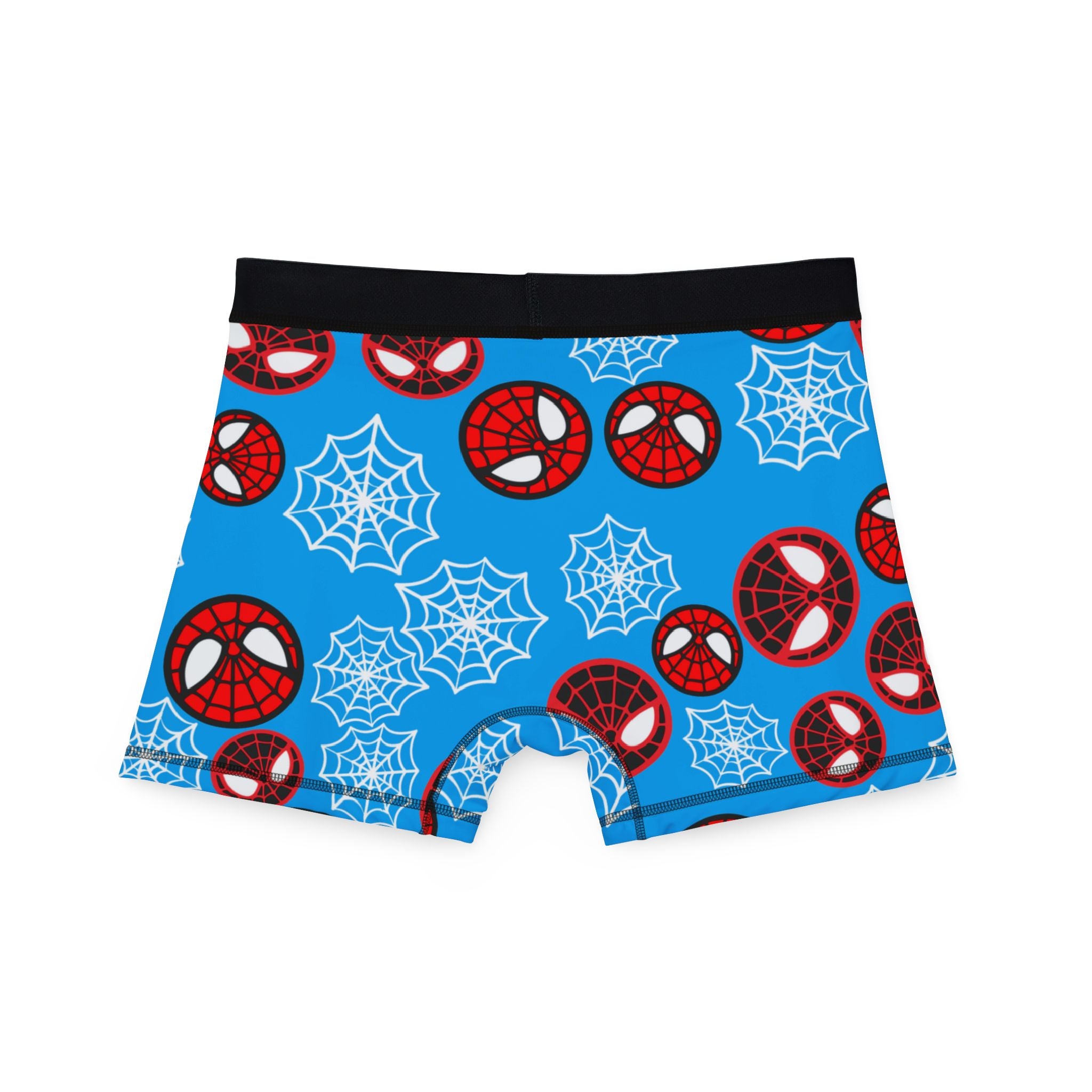 Men's boxers spider circle web cyan