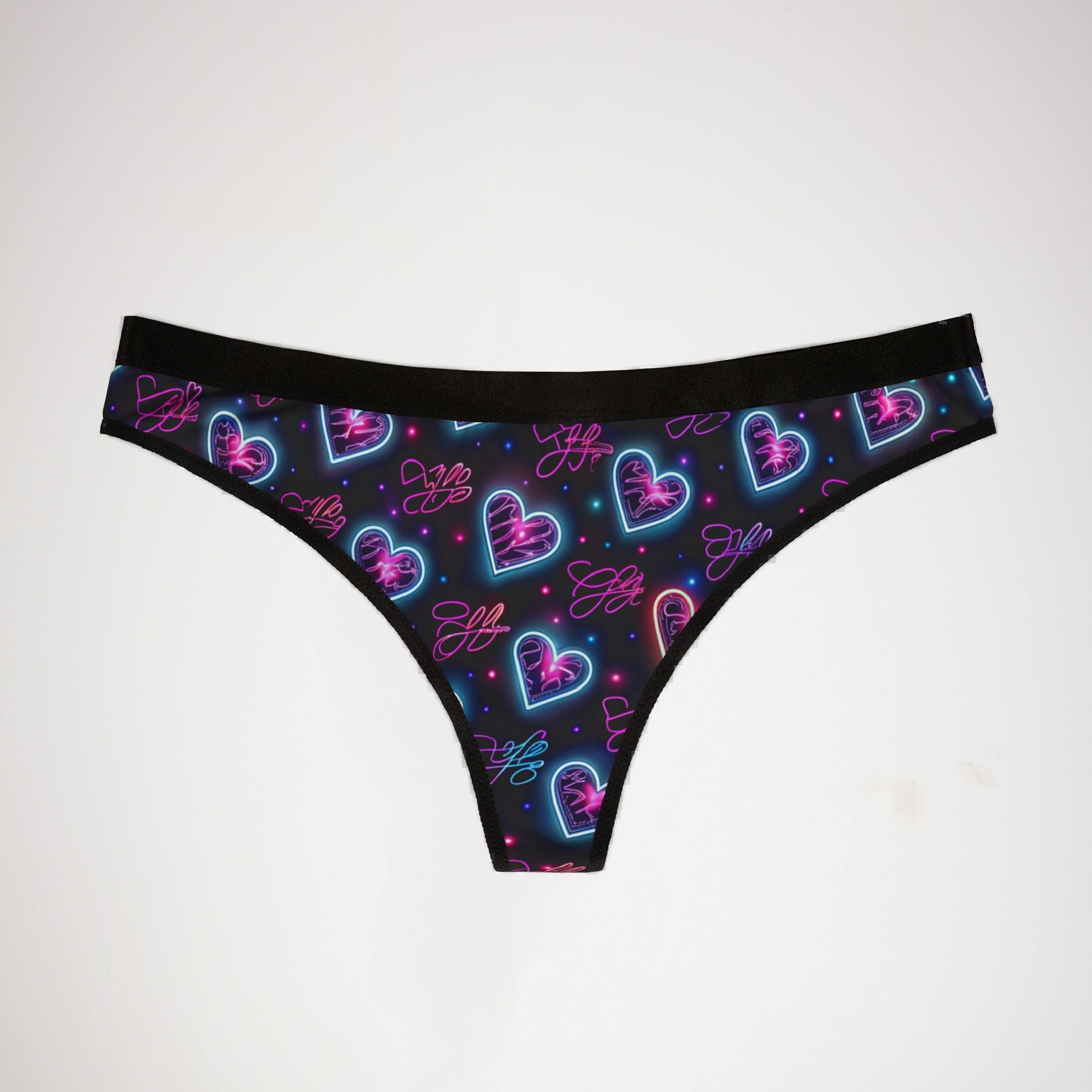 Women's thongs valentine digital