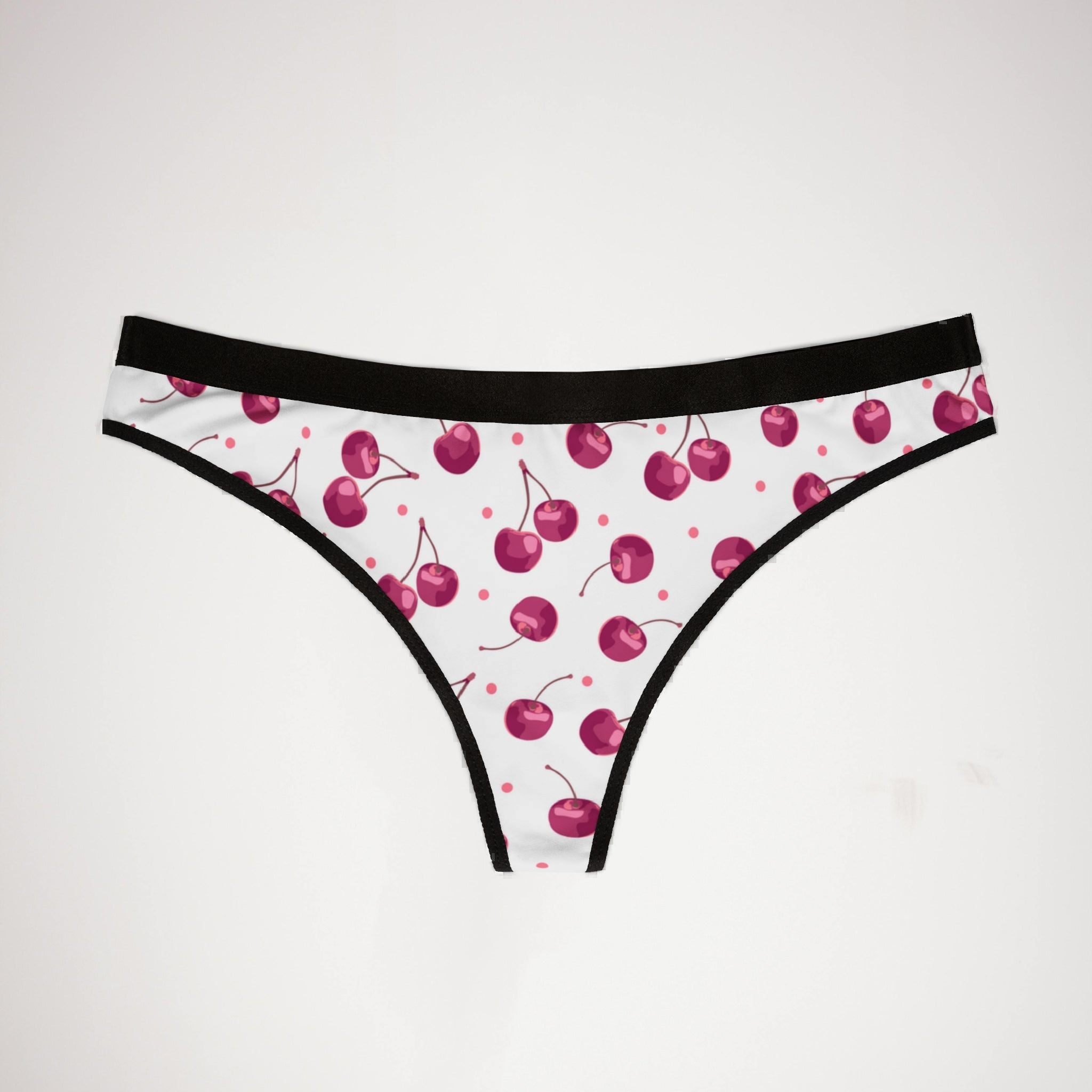 Women's thongs cherry fruit