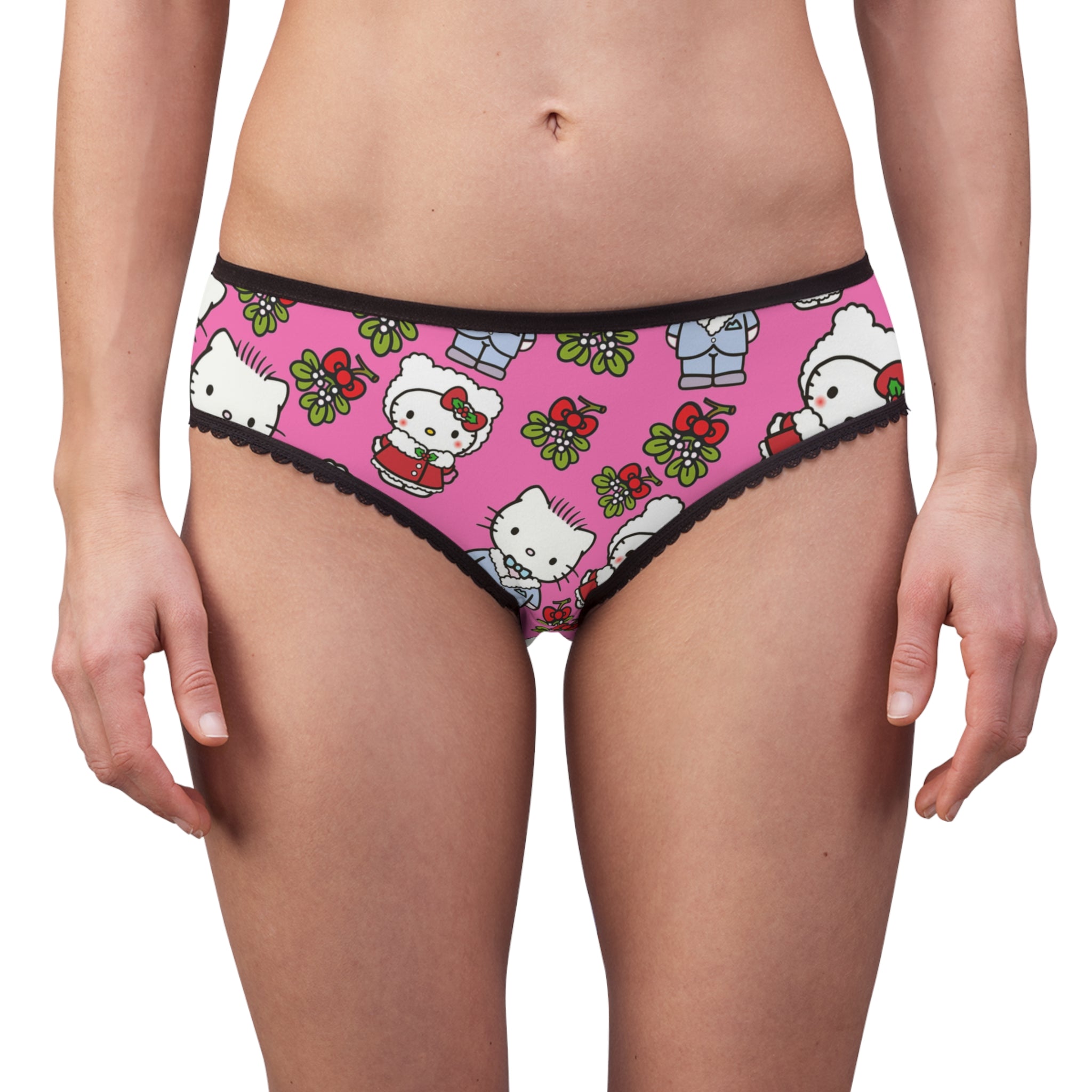 Women's briefs kitty wedding valentine pink