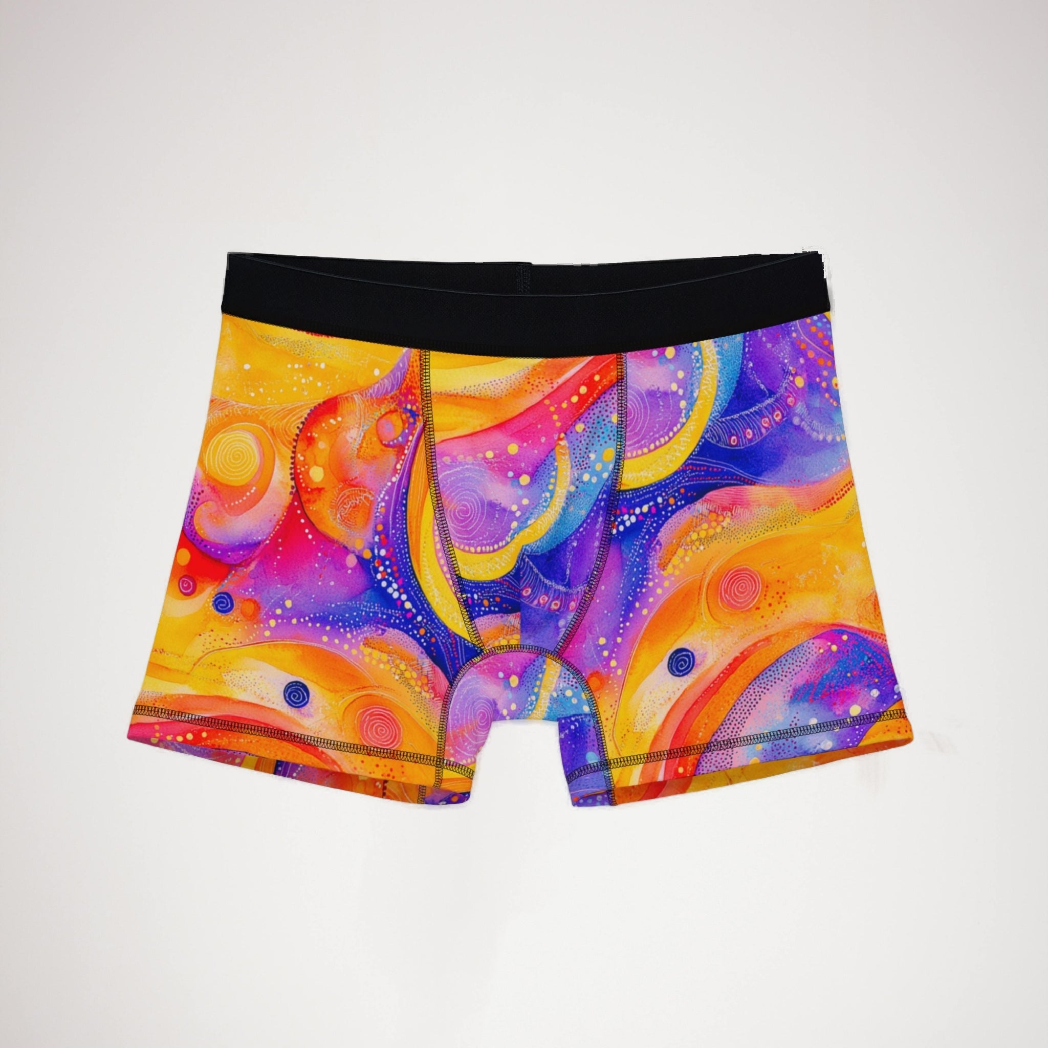 Men's boxers watercolor abstract