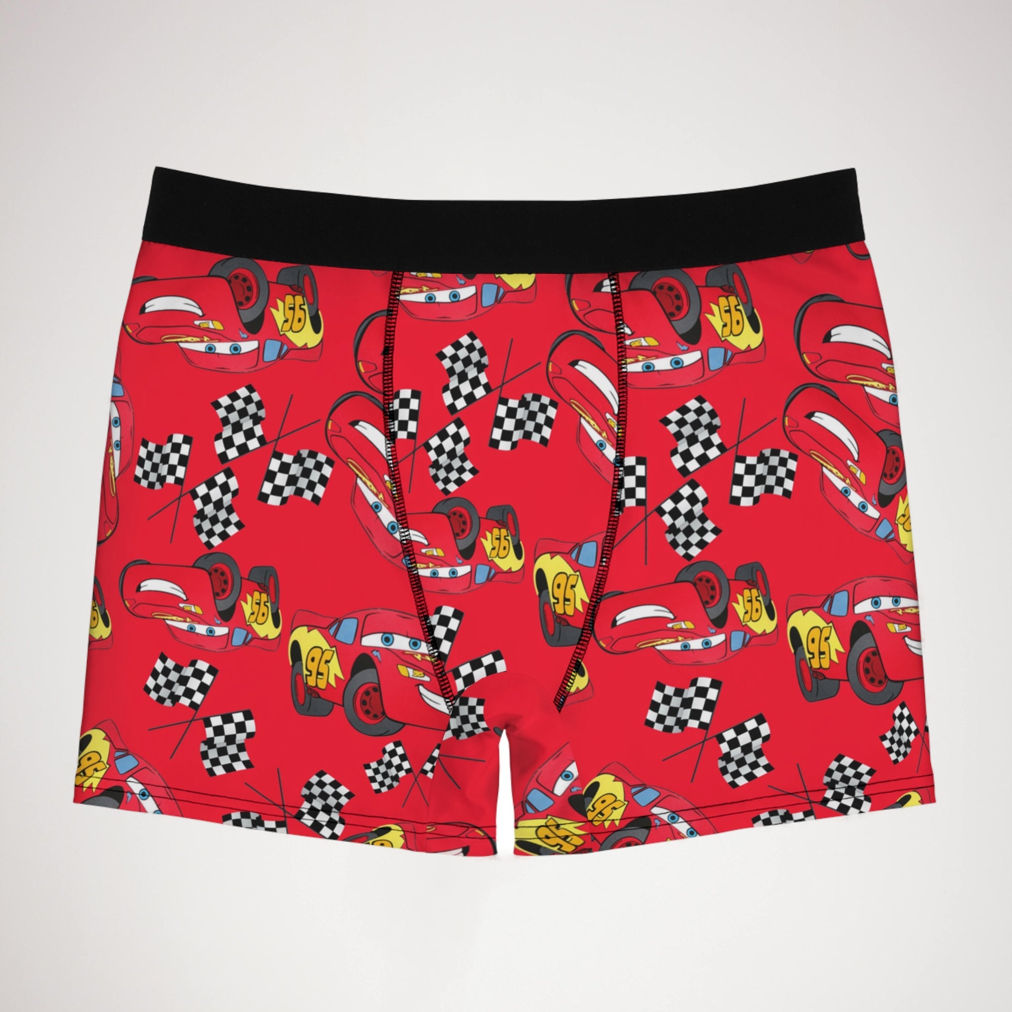 Men's boxer briefs mcqueen flag red