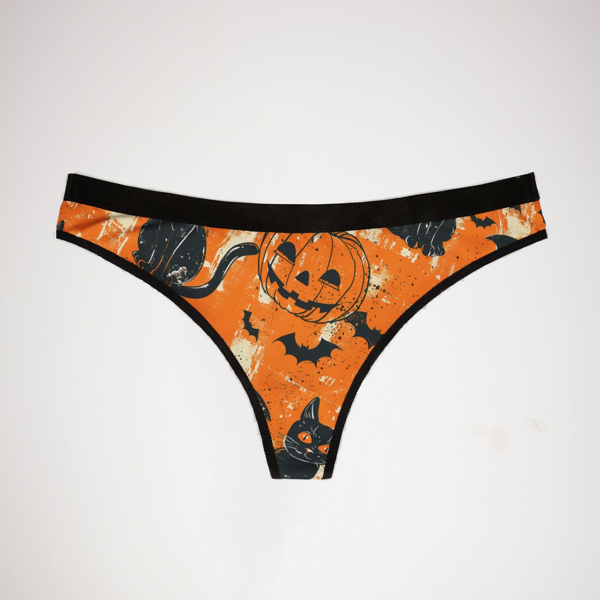 Women's thongs spooky halloween