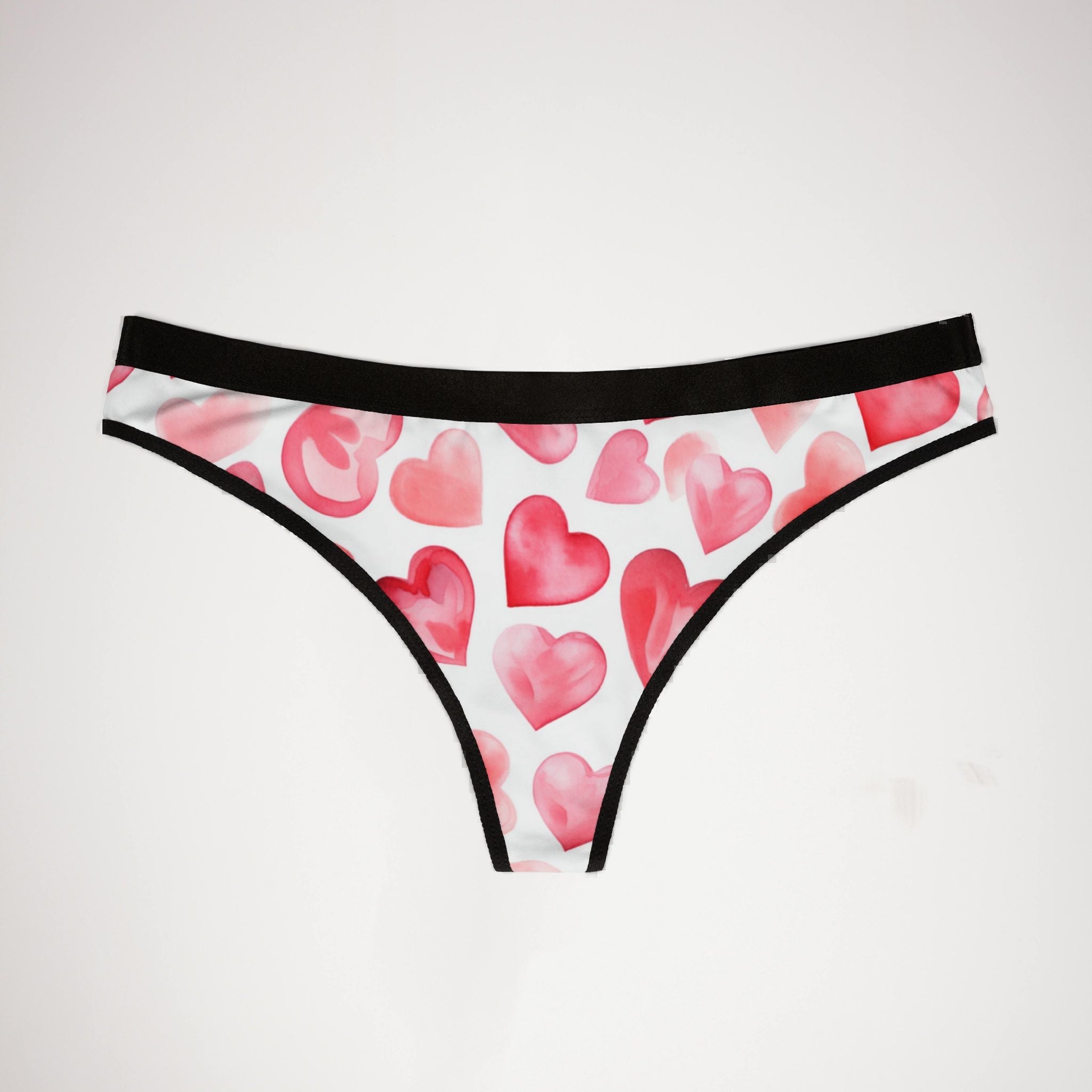 Women's thongs valentines day heart