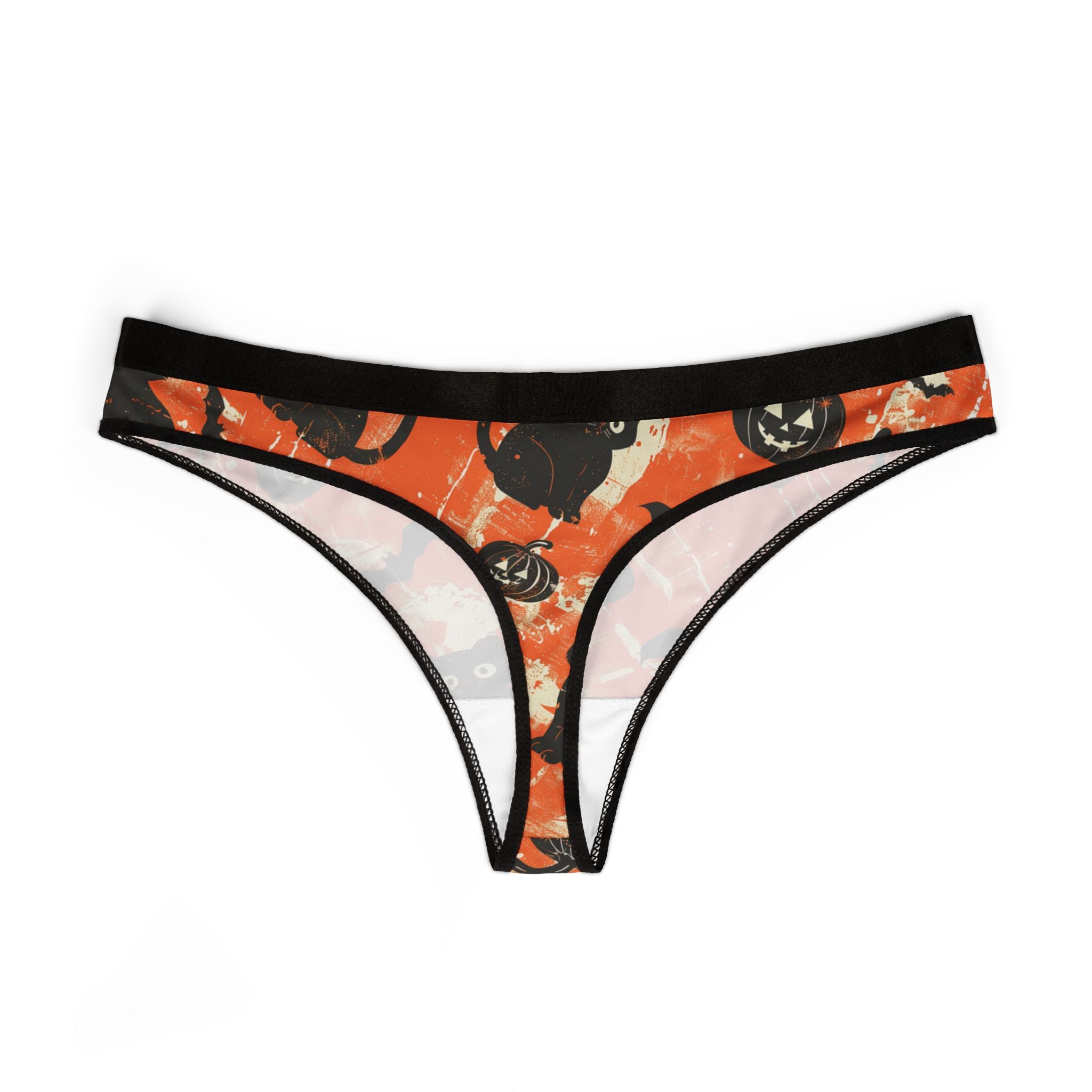 Women's thongs spooky halloween