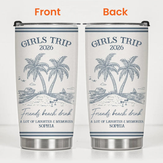 Personalized girls trip summer time personalized tumbler ma0uyyv66