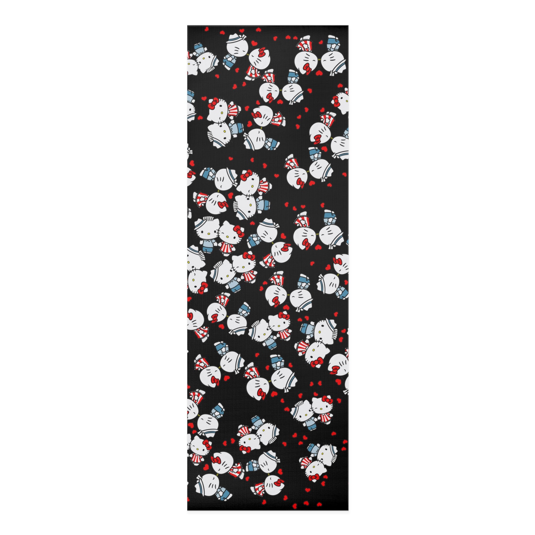 Foam yoga mat kitty kiss wedding black