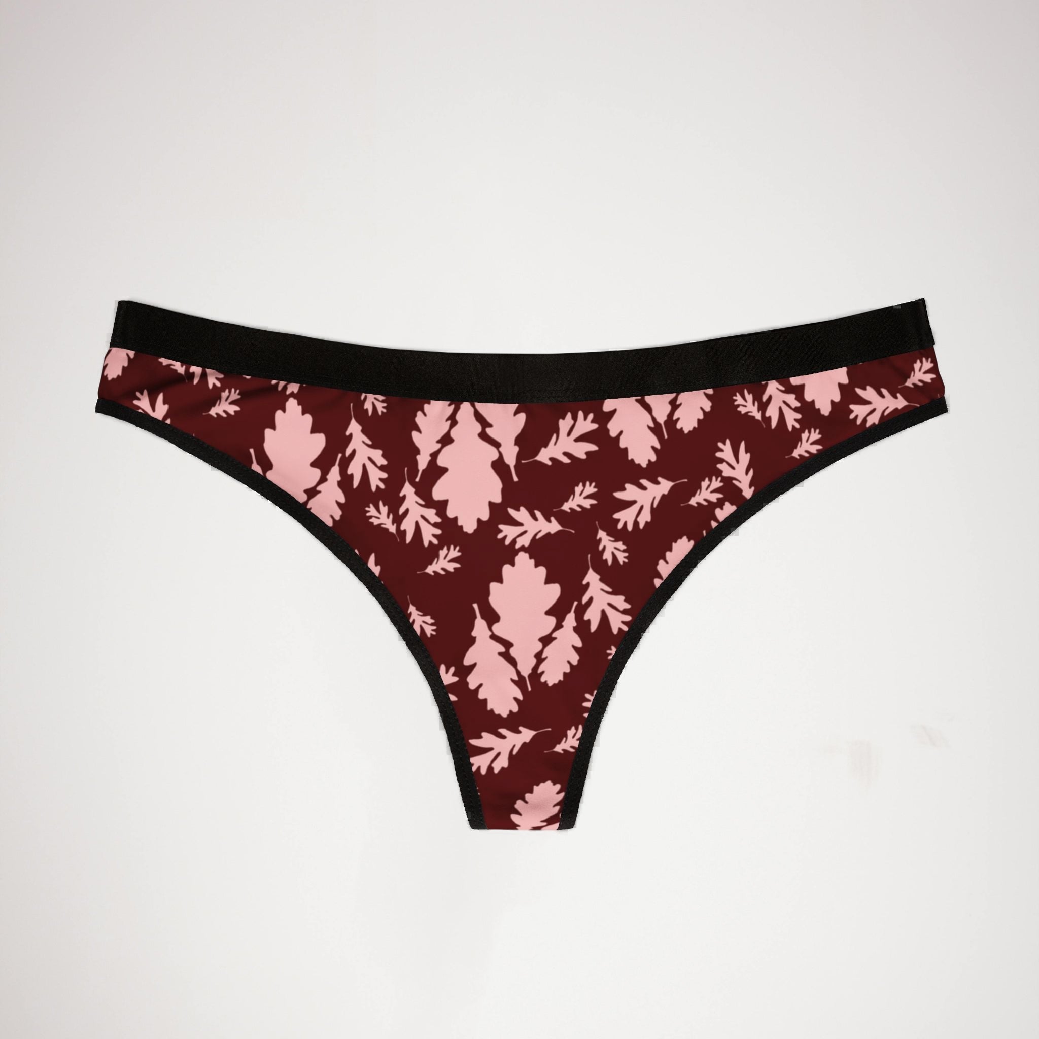 Women's thongs autumn leaves