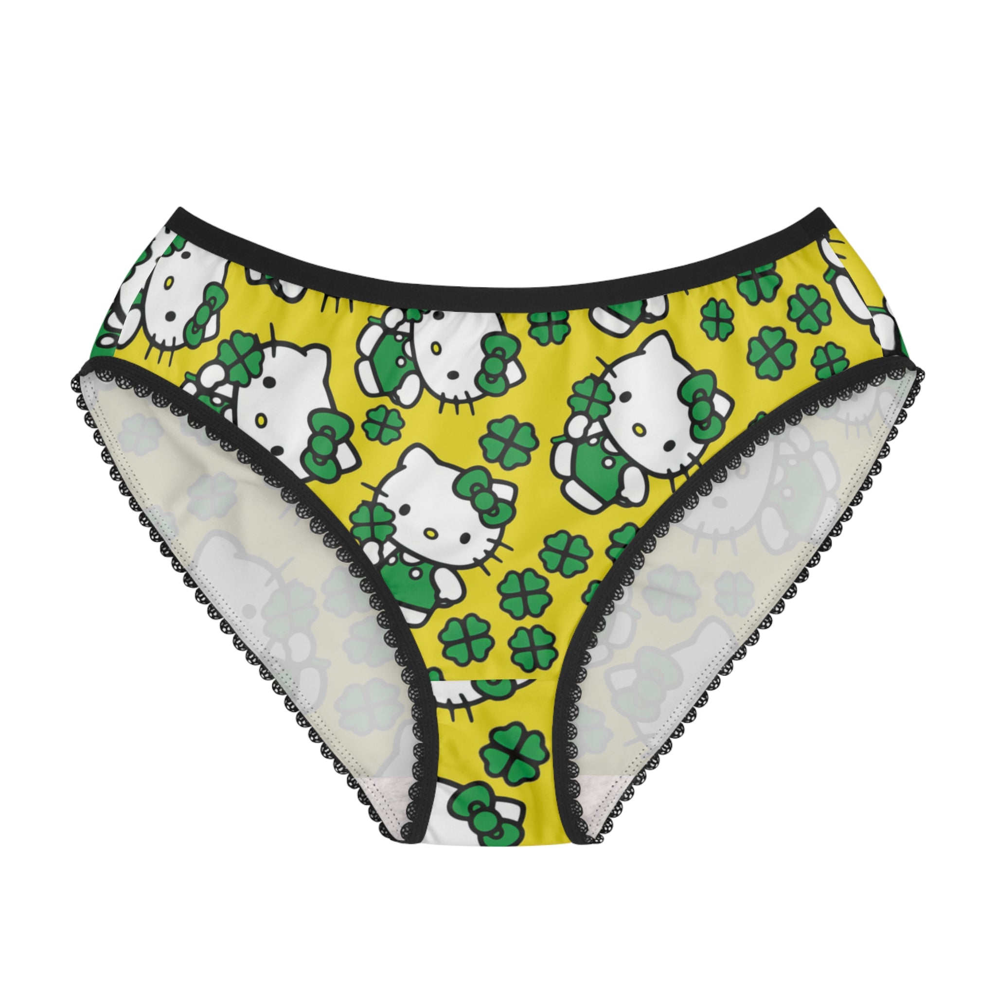 Women's briefs kitty saint patrick lucky yellow