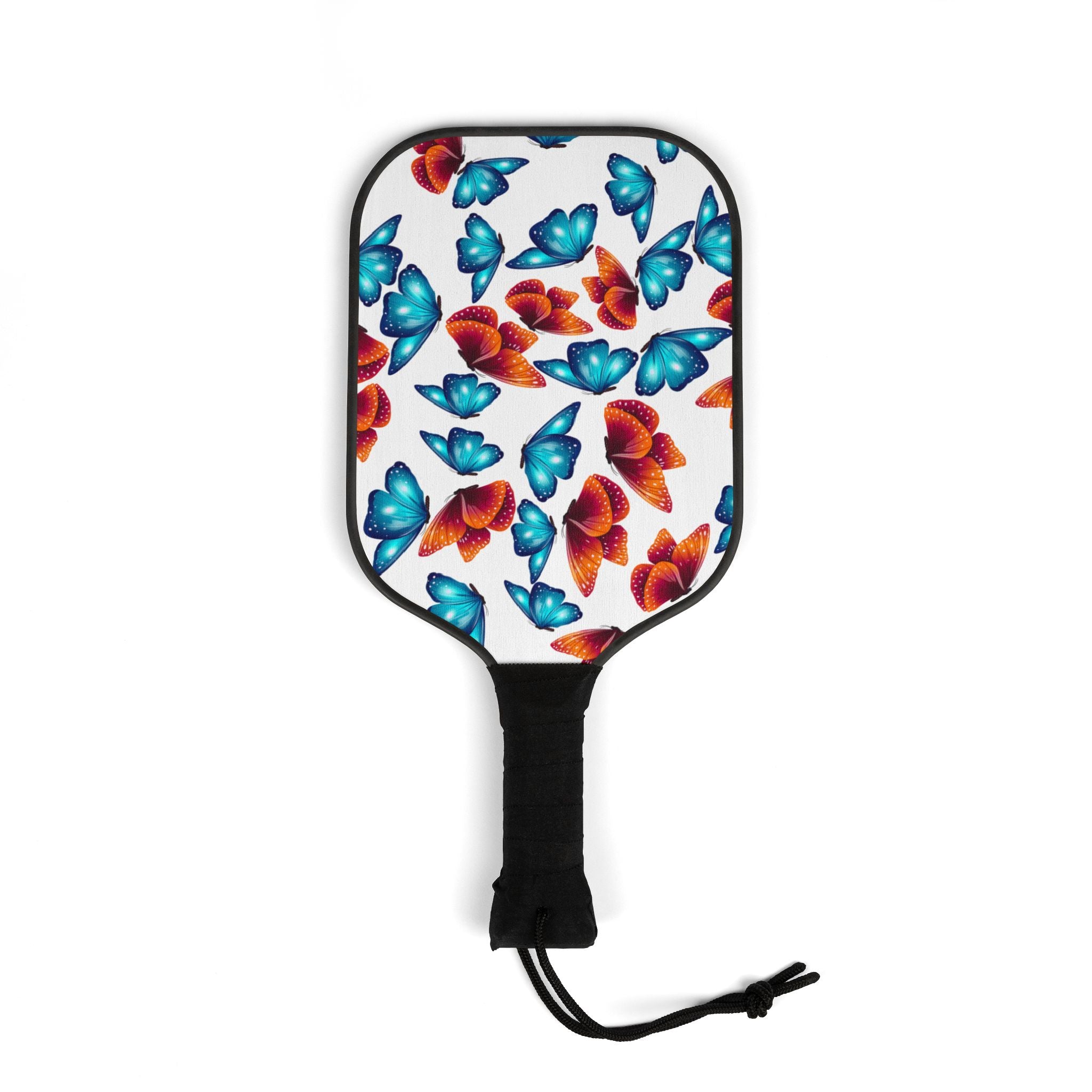 Pickleball kit (2 paddles + 2 balls + transparent bag) butterflies stars white