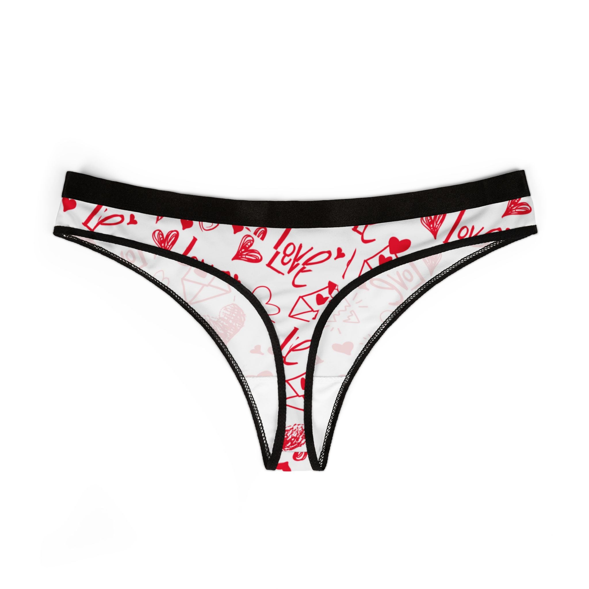 Women's thongs about valentines