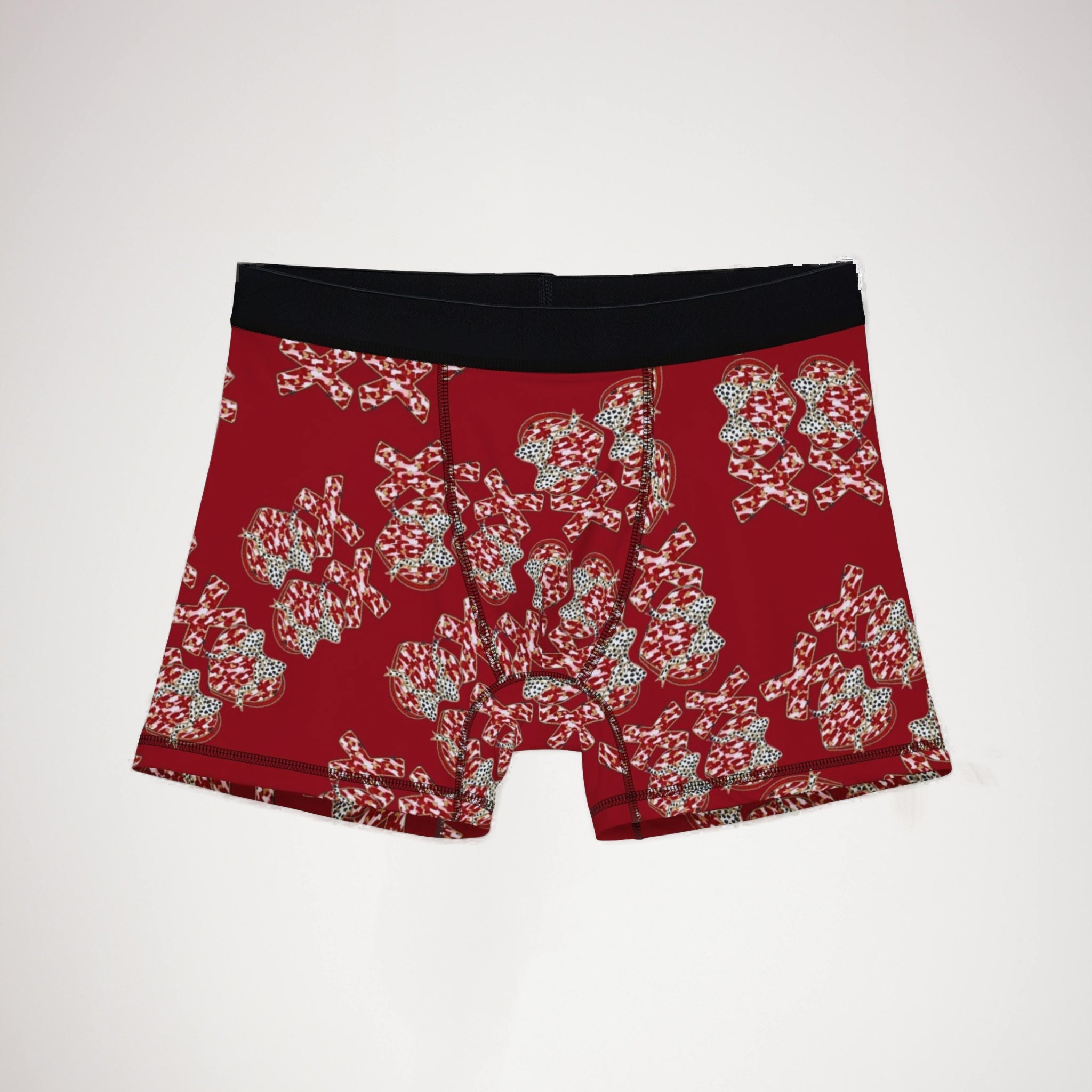 Men's boxers xoxo valentine ribbon red