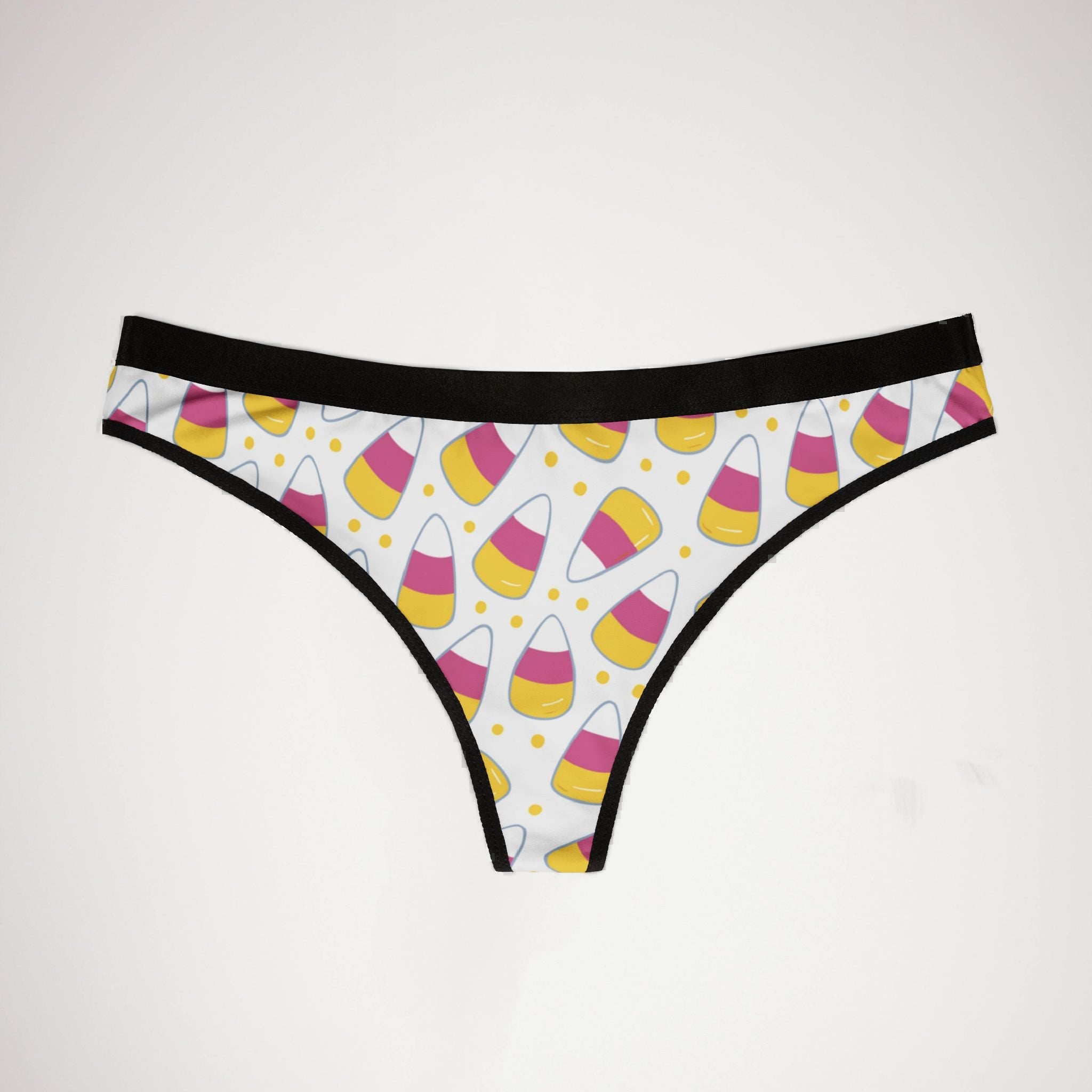 Women's thongs pink halloween