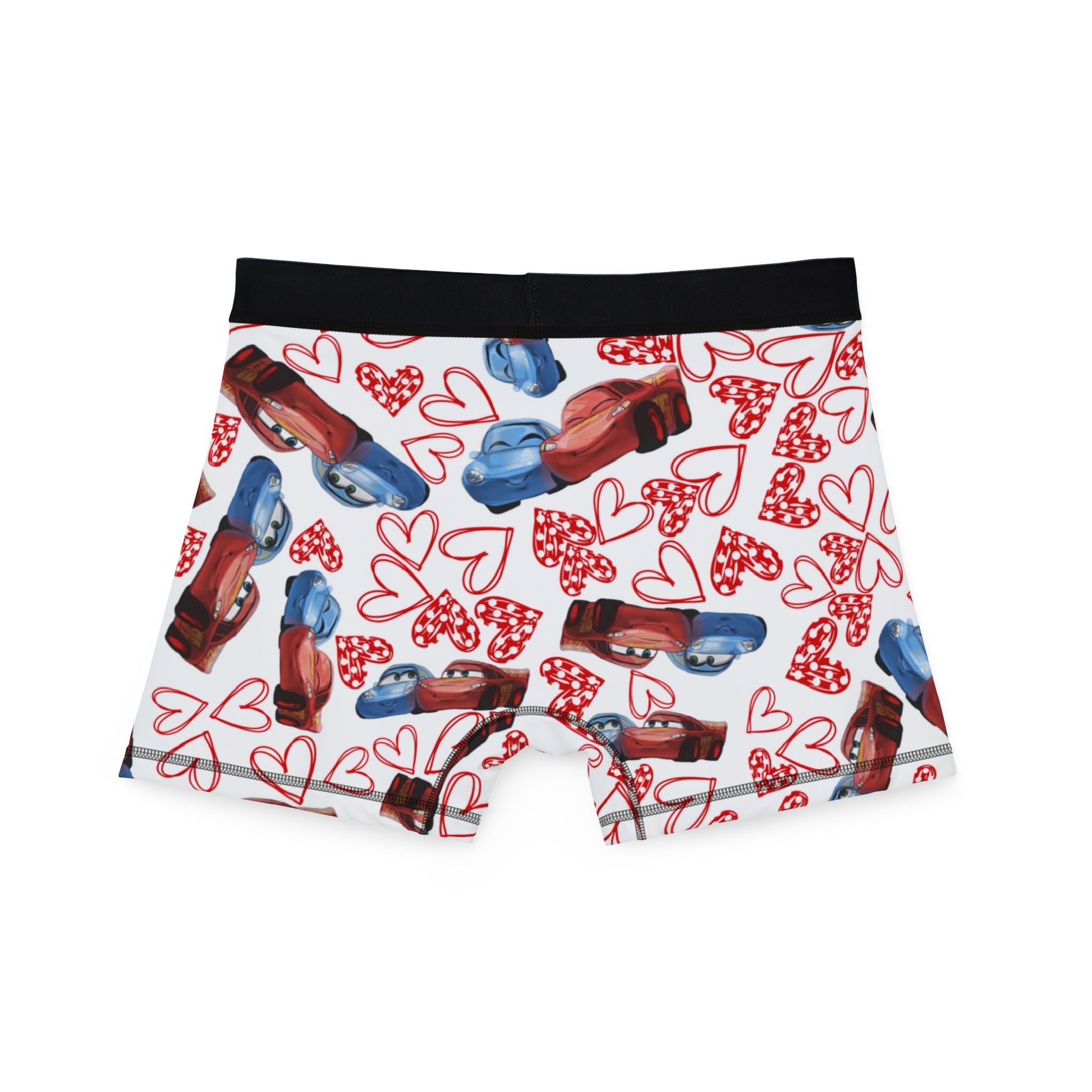 Men's boxers mcqueen couples hearts white