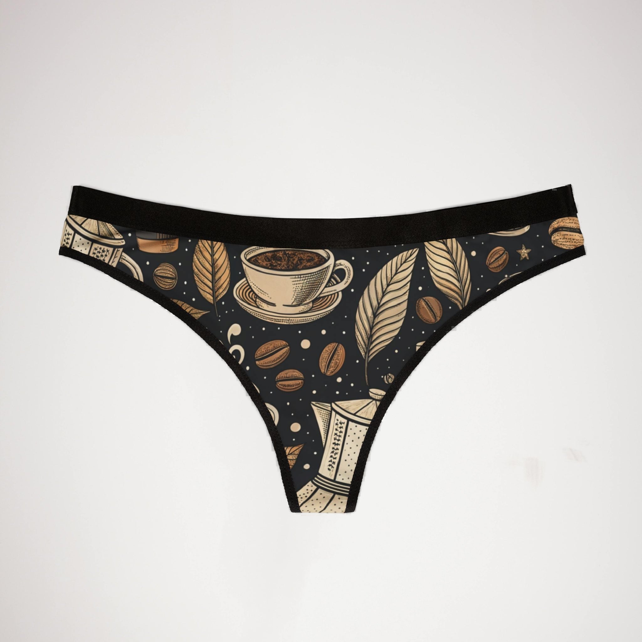 Women's thongs coffee two