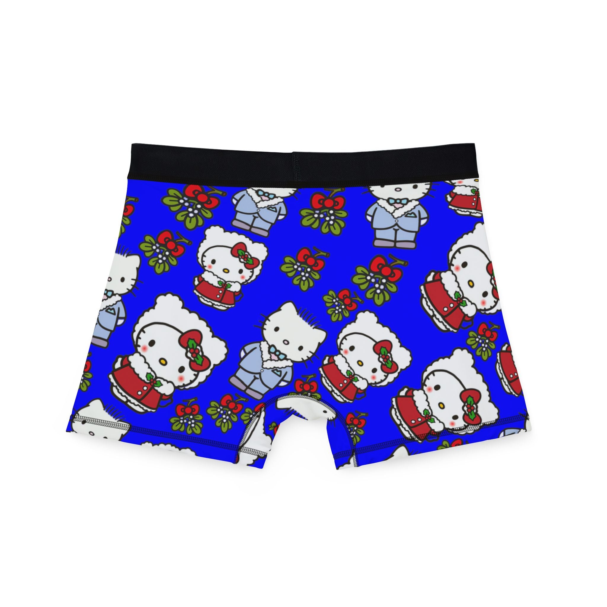 Men's boxers kitty wedding valentine blue