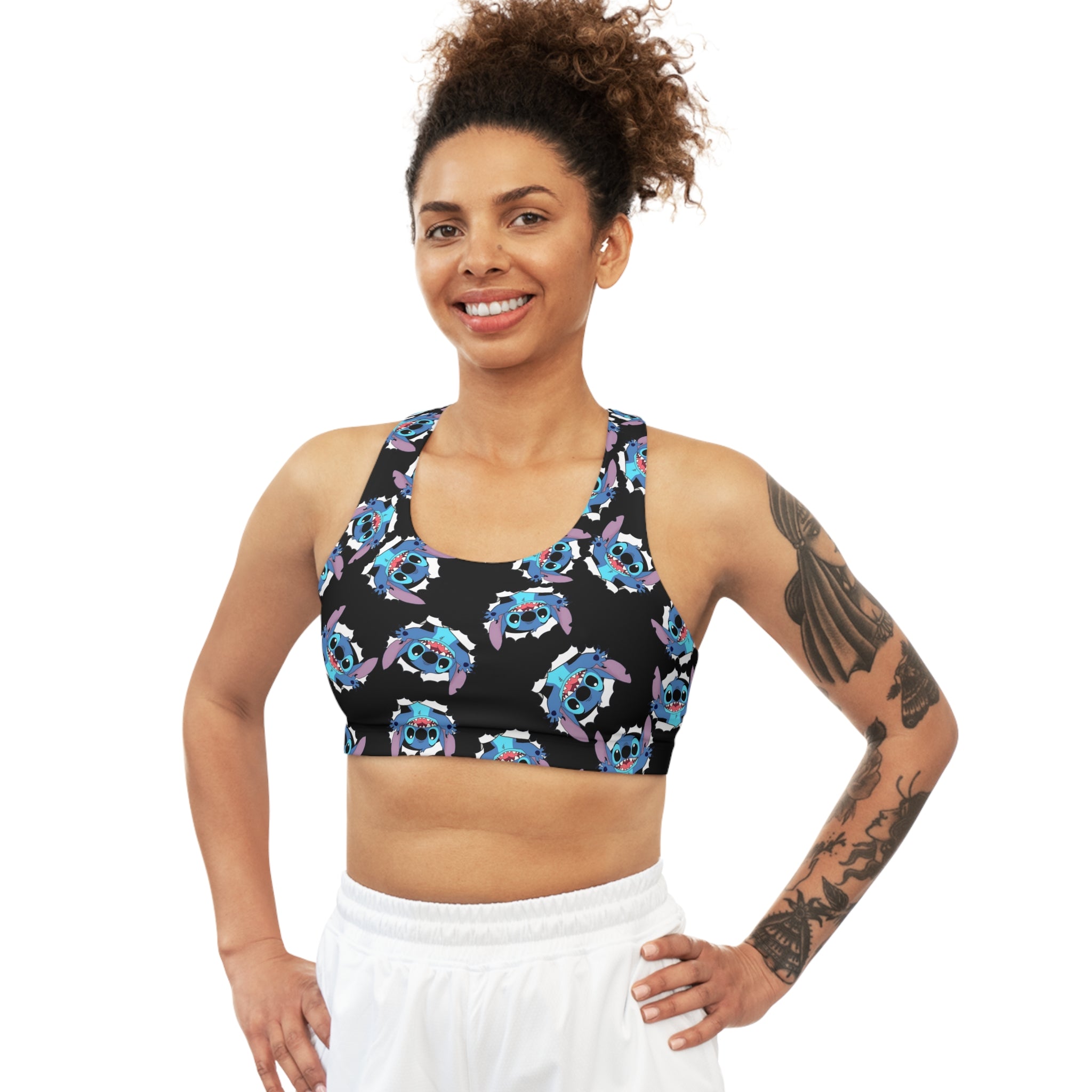 Sports bra stitch black