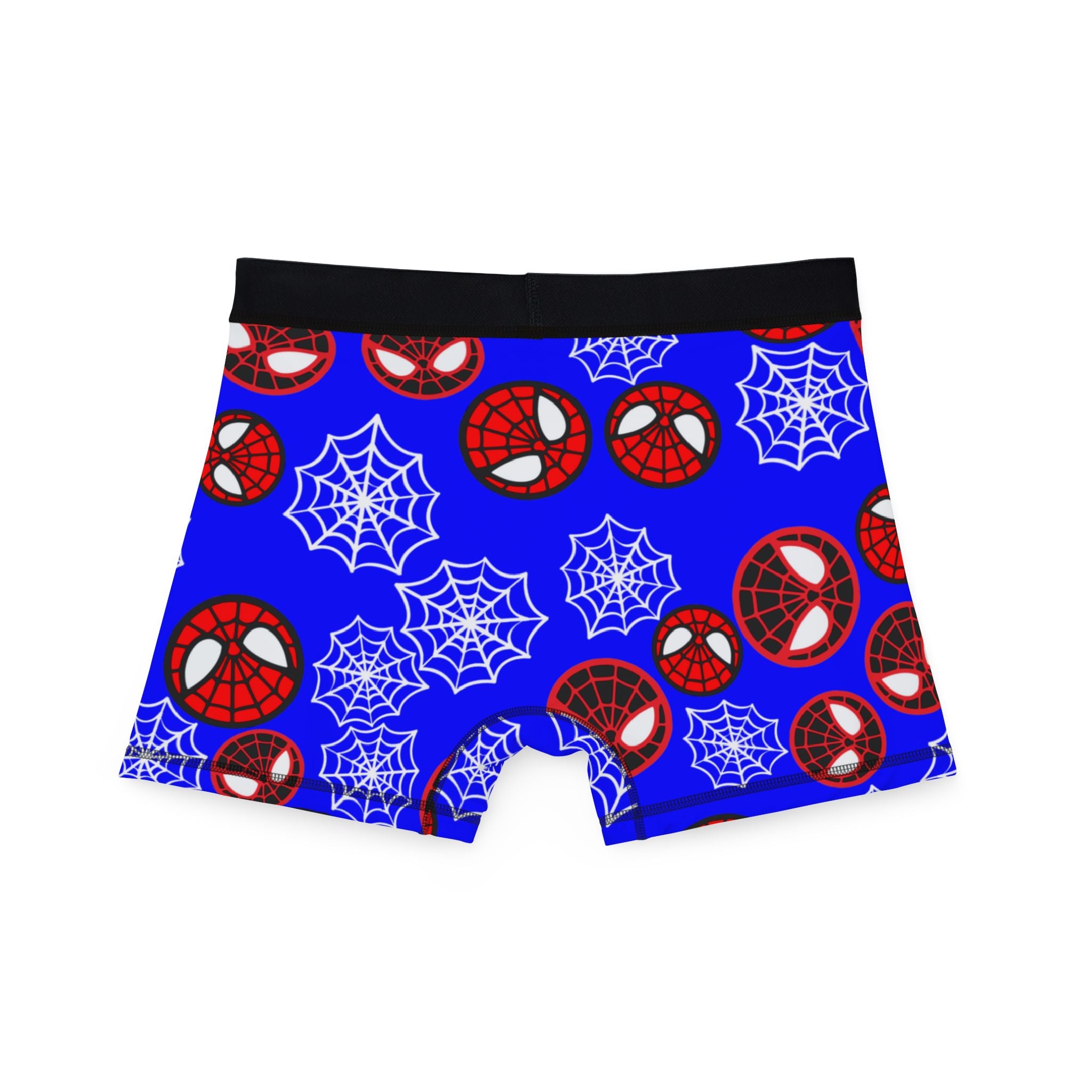 Men's boxers spider circle web blue