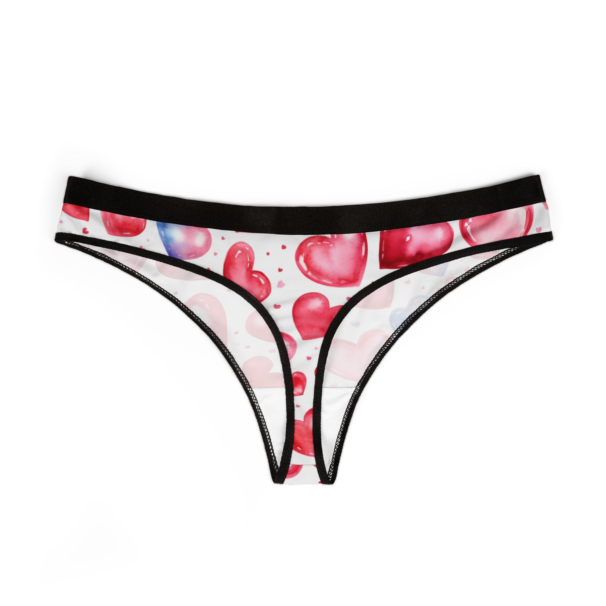 Women's thongs valentines day heart