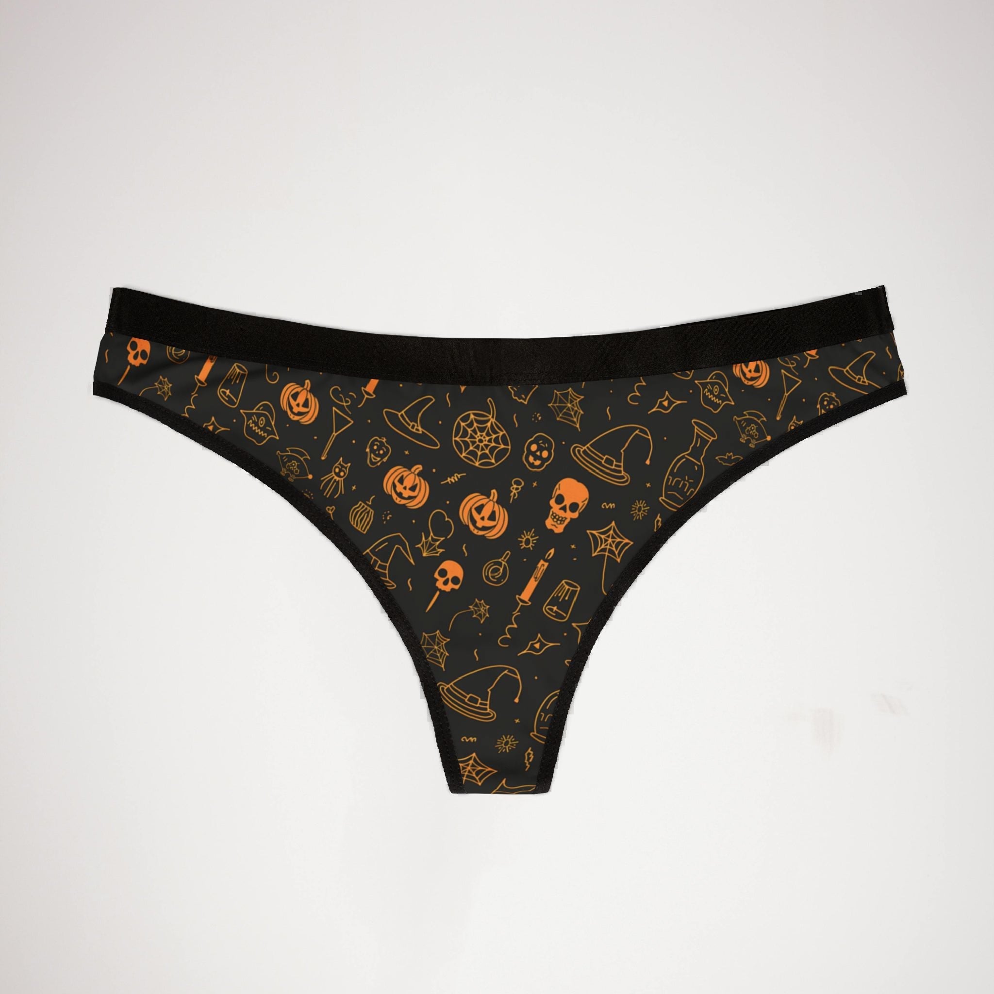 Women's thongs halloween doodle