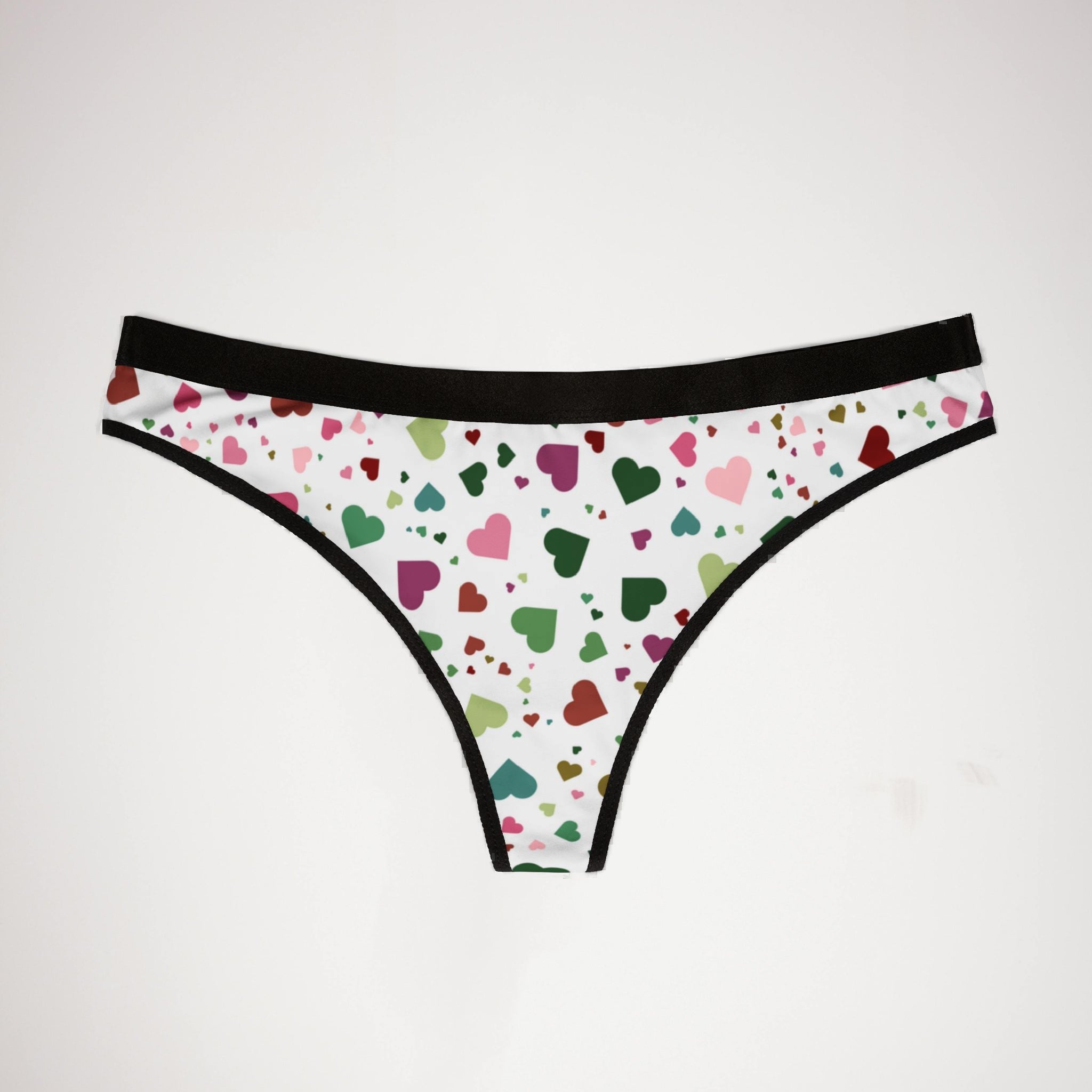 Women's thongs happy valentine's day