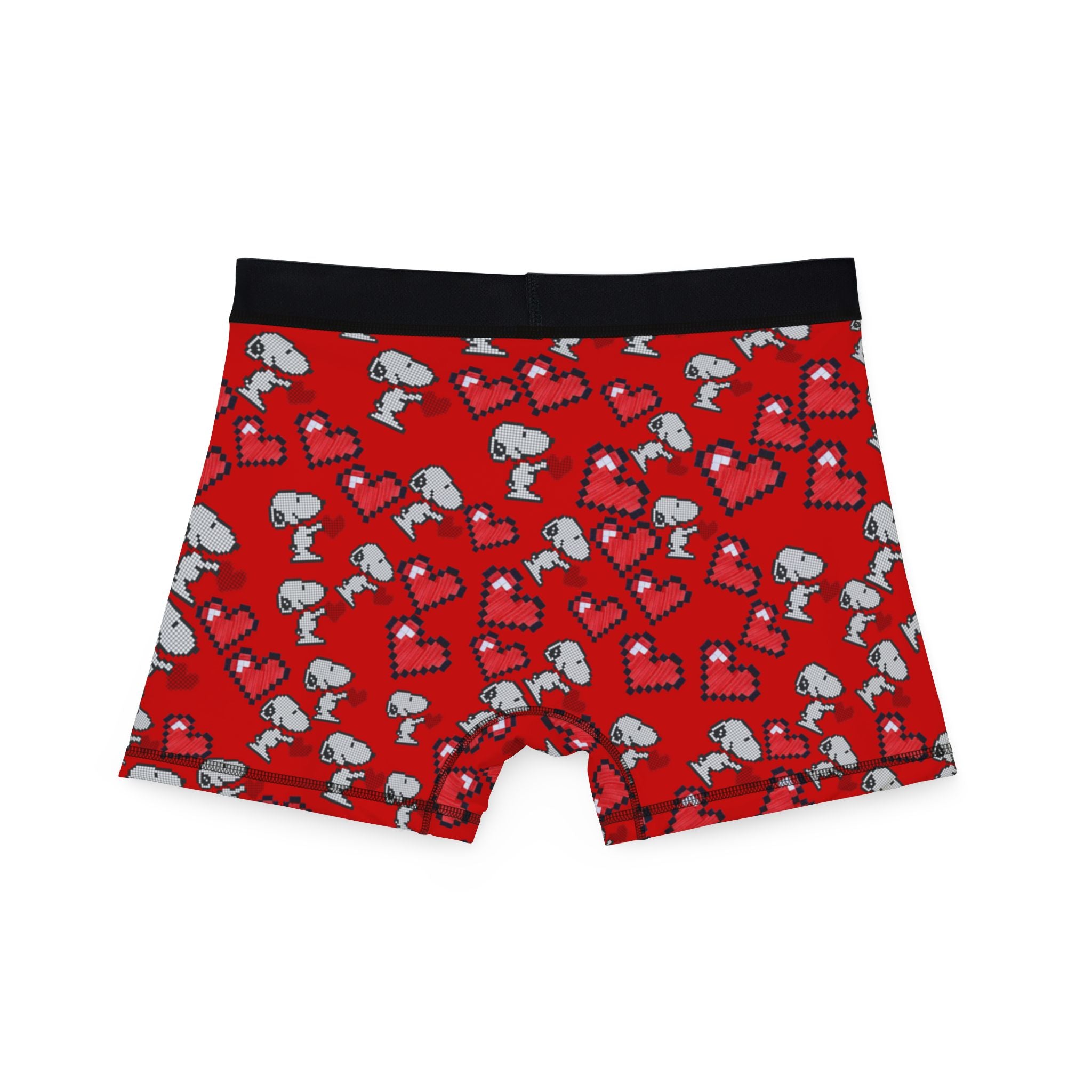 Men's boxers snoopy hearts valentine red