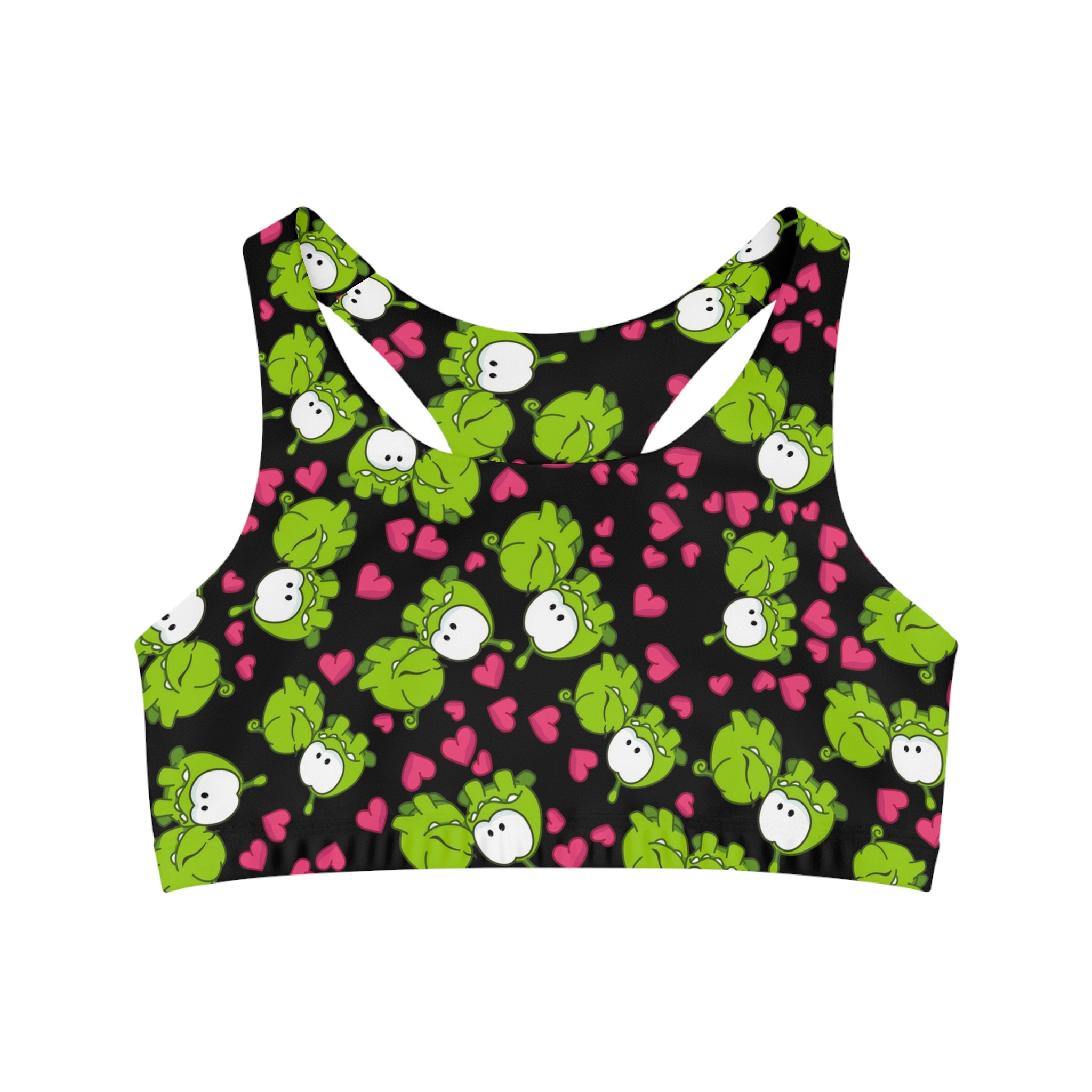 Sports bra om nom kiss valentine black