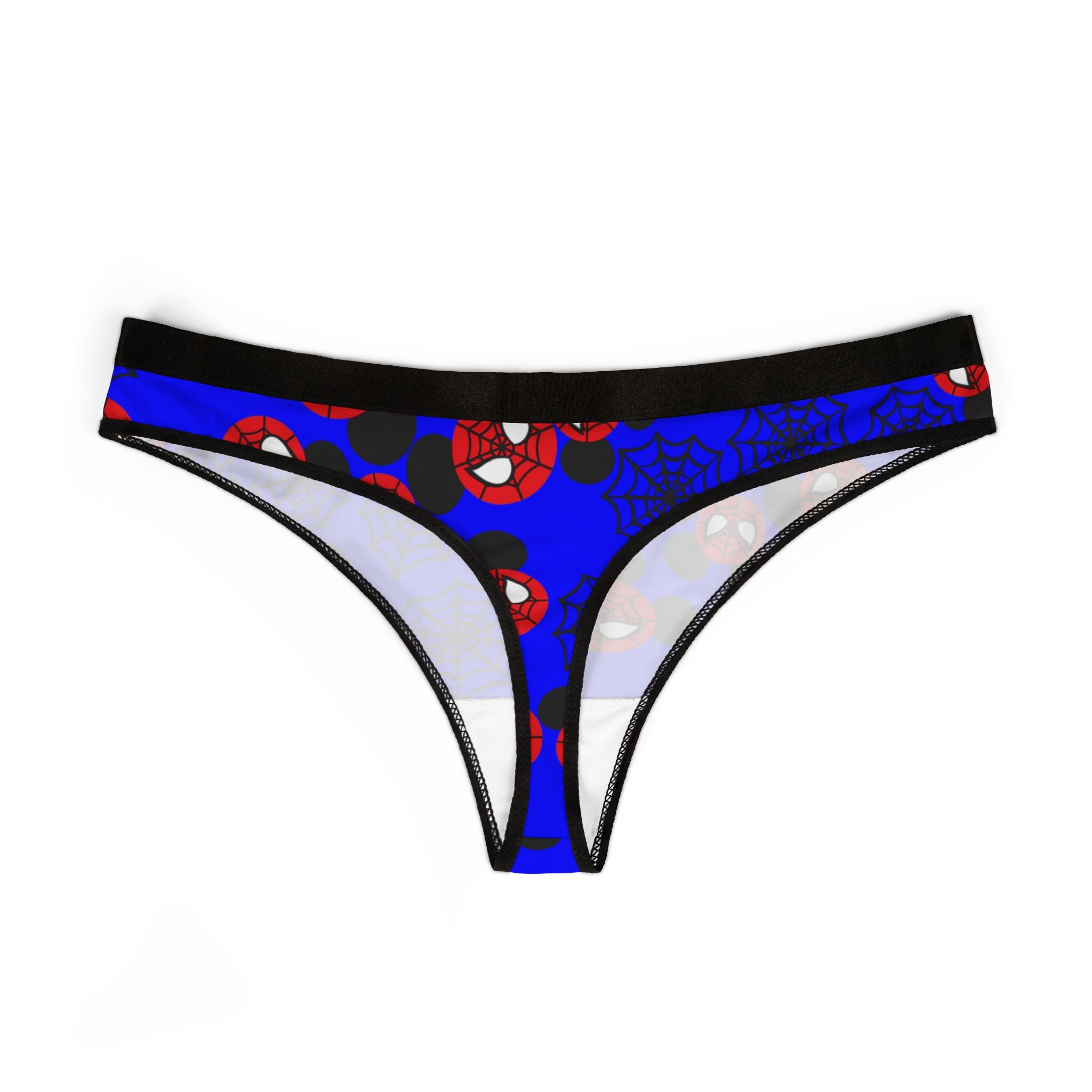 Women's thongs spider mickey web blue