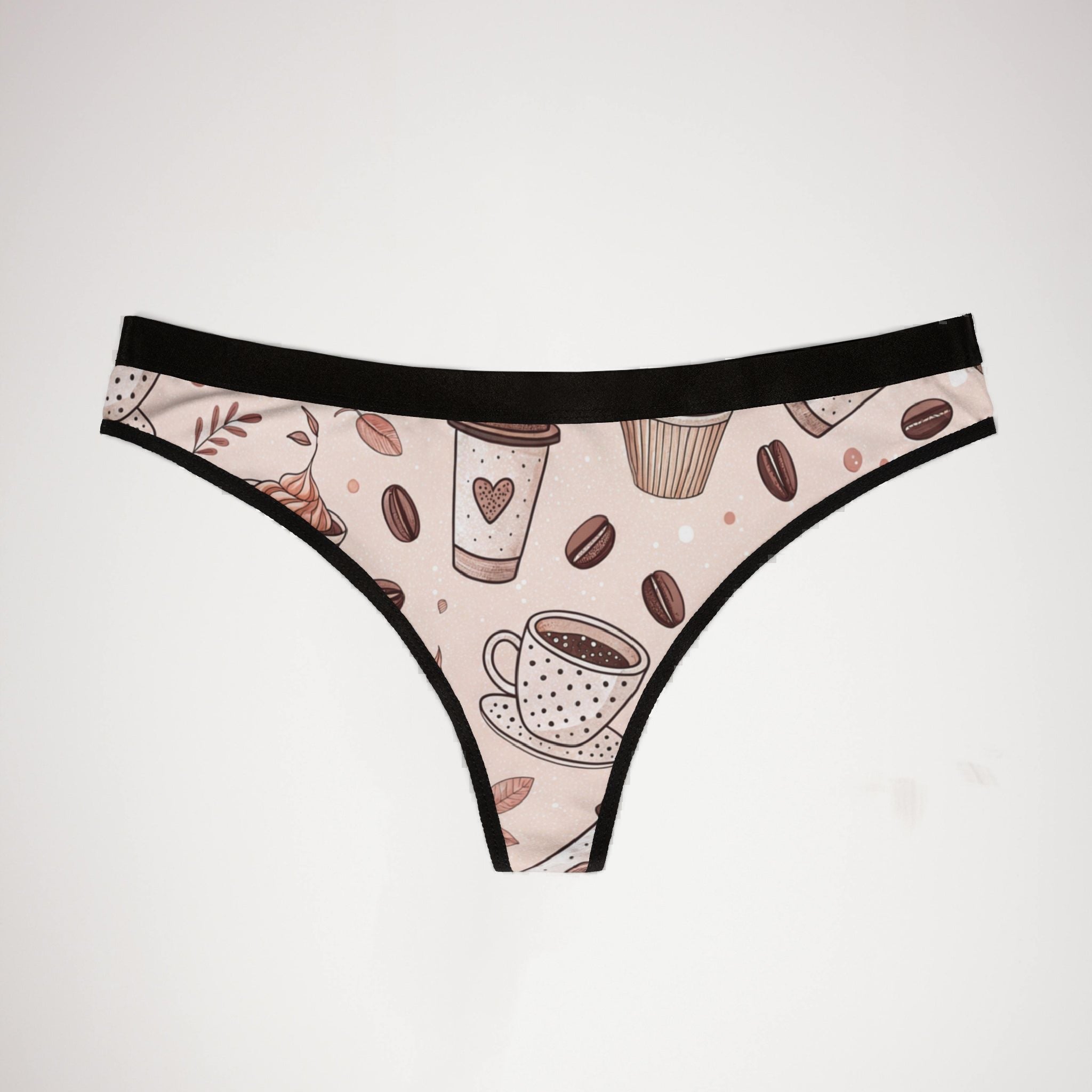 Women's thongs coffee two